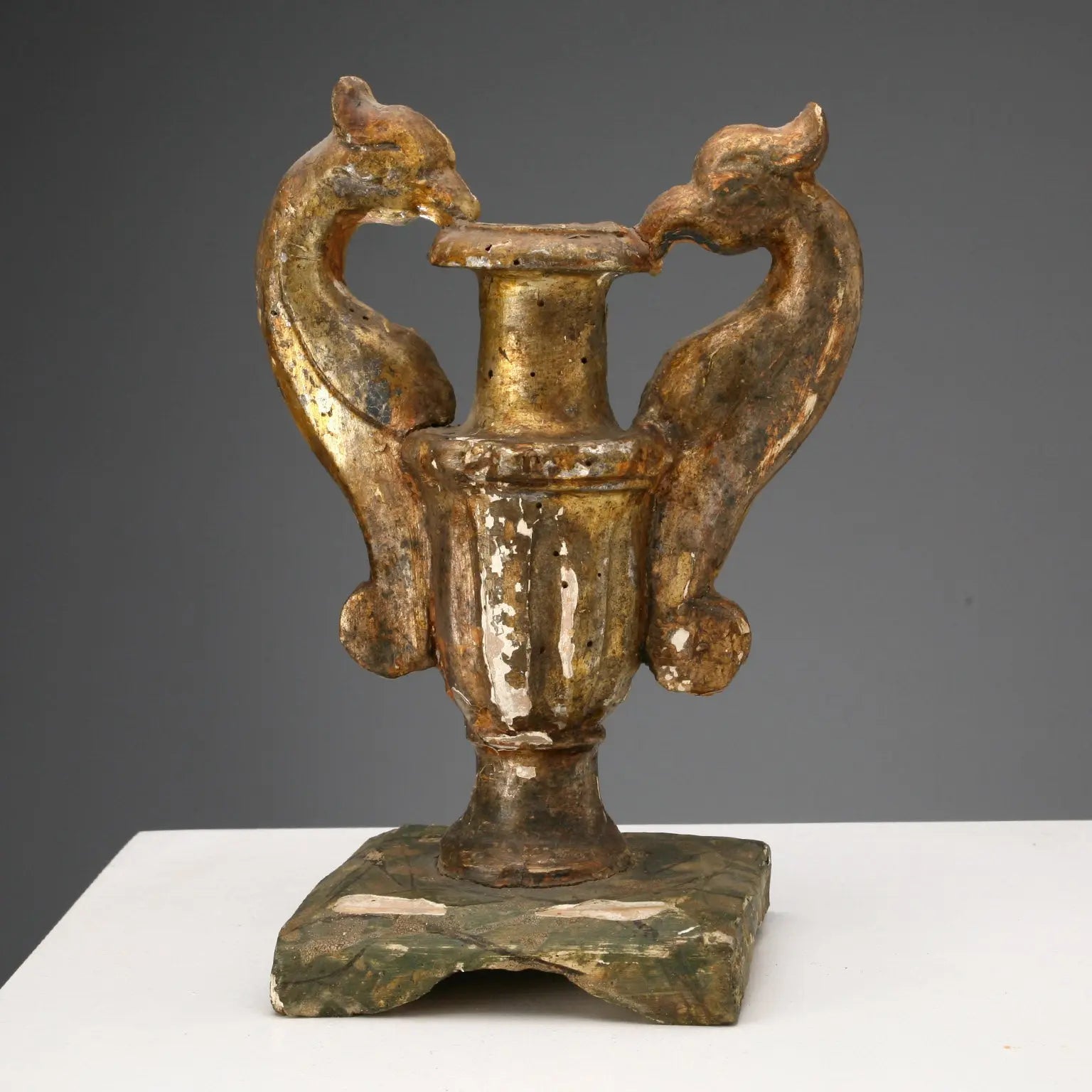 Antique Vases Gilded Wood Lacquered Italy XIX Century - Italy, Early XIX Century | Antiques | Fancy Goods