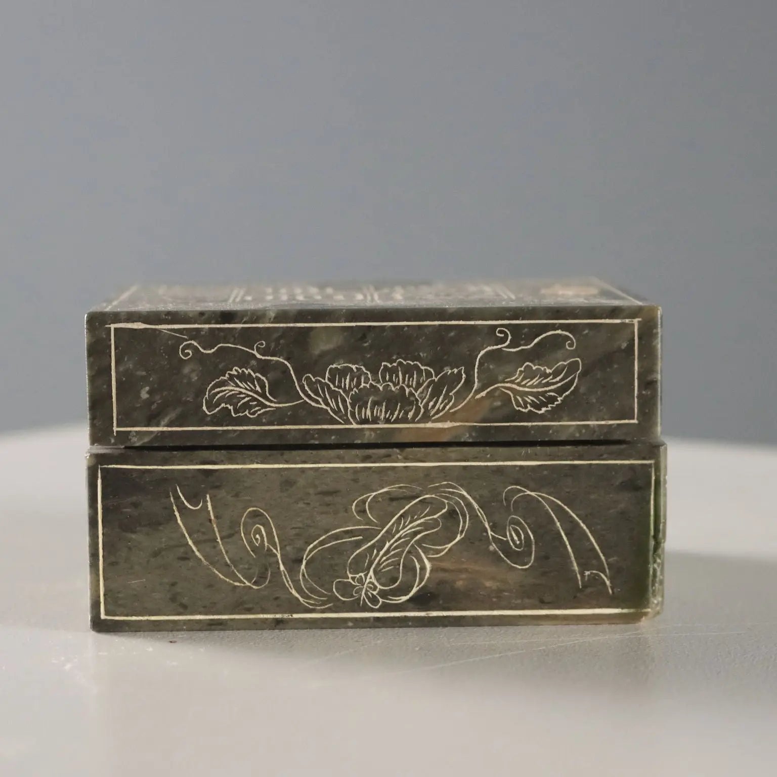 Antique Box Soapstone Rock China XX Century - China, XX Century | Antiques | Fancy Goods
