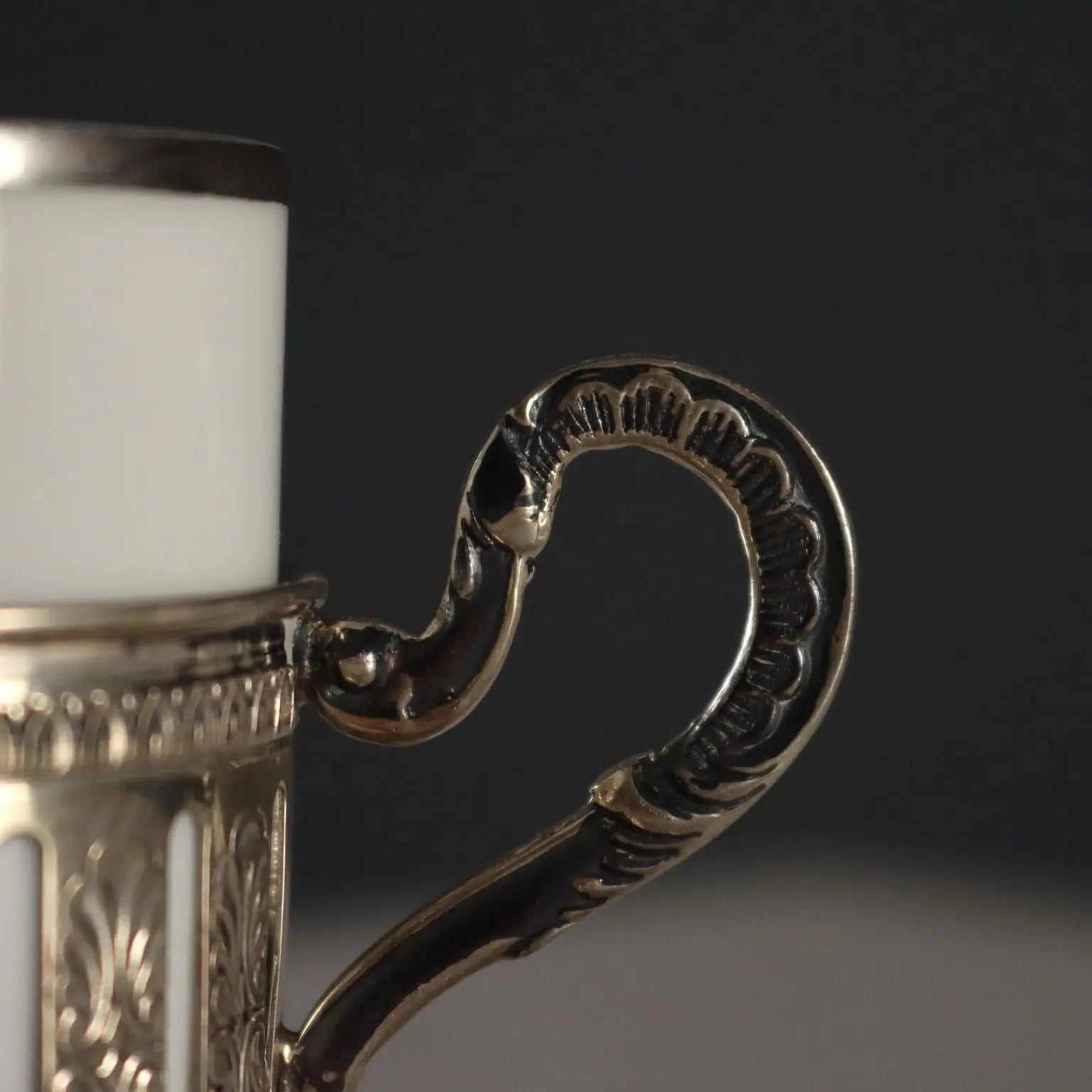 Antique Coffee Cups Silver and Porcelain Heinrich Manufactory '900 - Germany, Second Half XX Century | Antiques | Fancy Goods