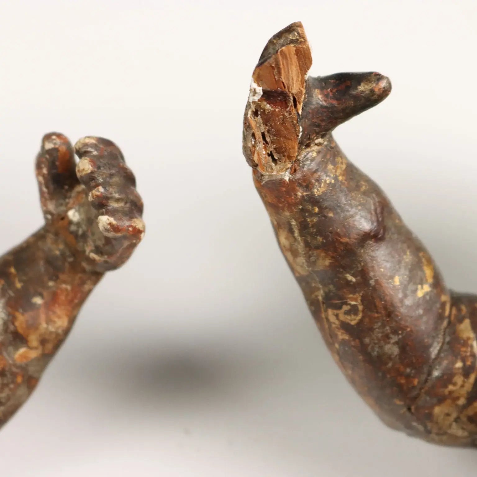 Antique Angels Carved Gilded Lacquered Wood Italy XIX Century - Italy, Early XIX Century | Antiques | Fancy Goods