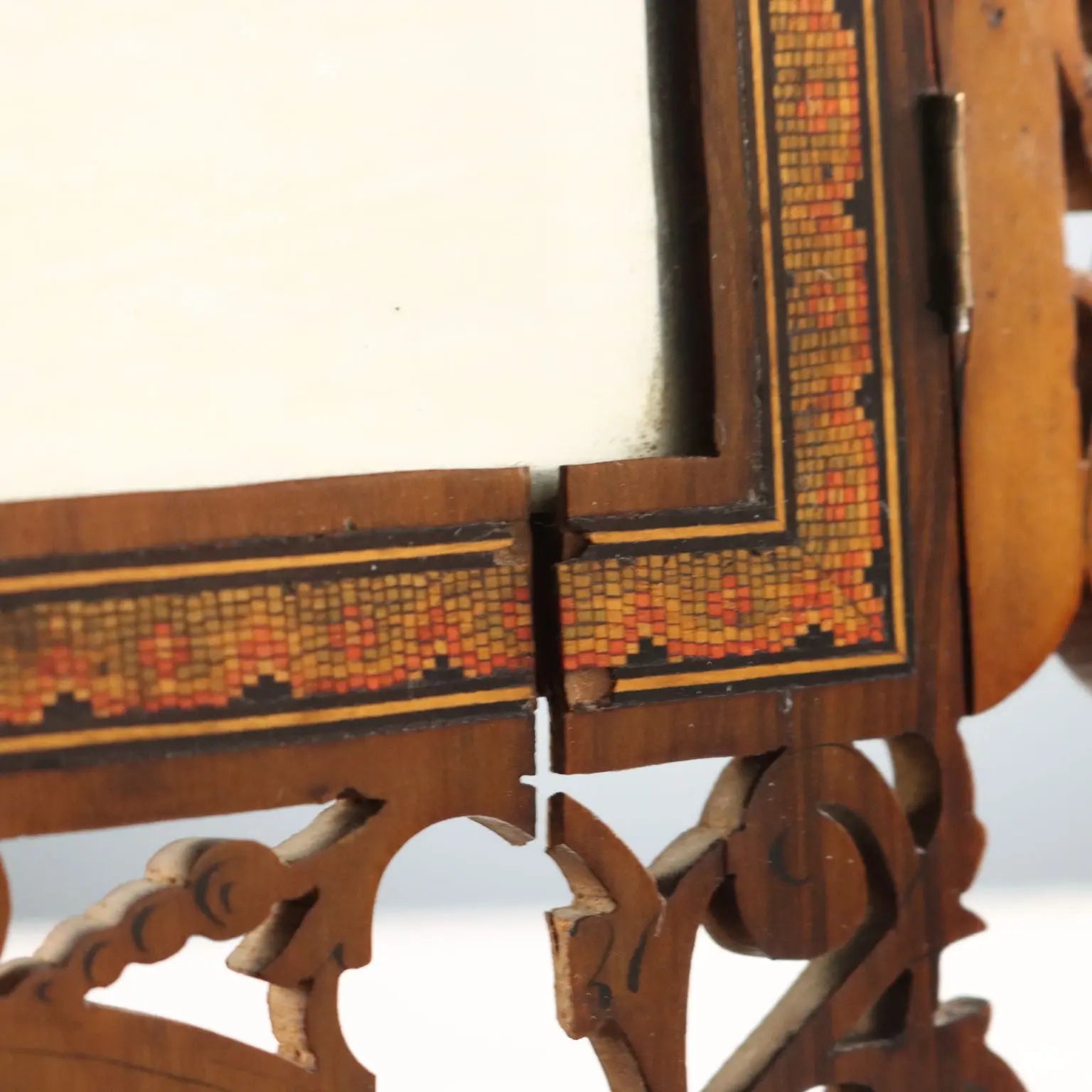 Antique Mirror Engraved Wood Sorrento Italy XIX Century - Italy, XIX Century | Antiques | Fancy Goods