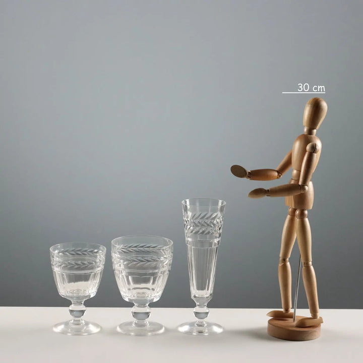 Antique Glasses Set Stuart Crystal England XX Century - England, XX Century | Antiques | Fancy Goods