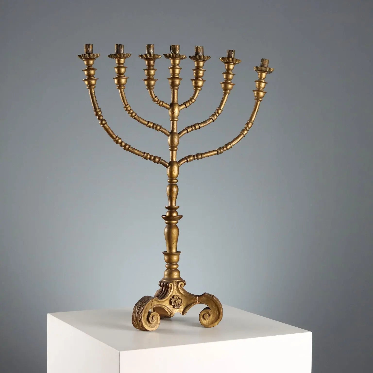 Antique Candelabra Gilded Wood 7 Arms XIX-XX Century - Europe, XIX-XX Century | Antiques | Fancy Goods