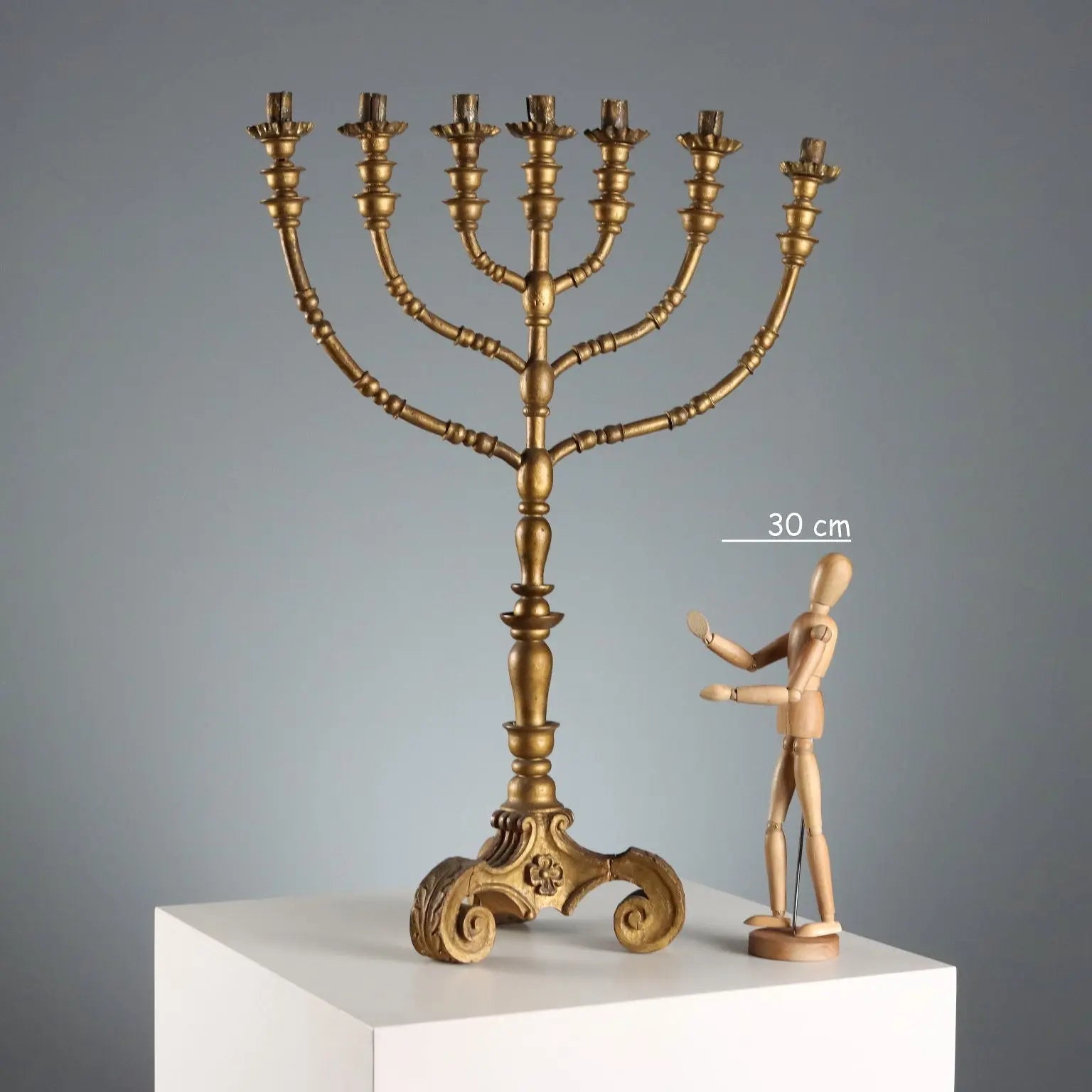 Antique Candelabra Gilded Wood 7 Arms XIX-XX Century - Europe, XIX-XX Century | Antiques | Fancy Goods
