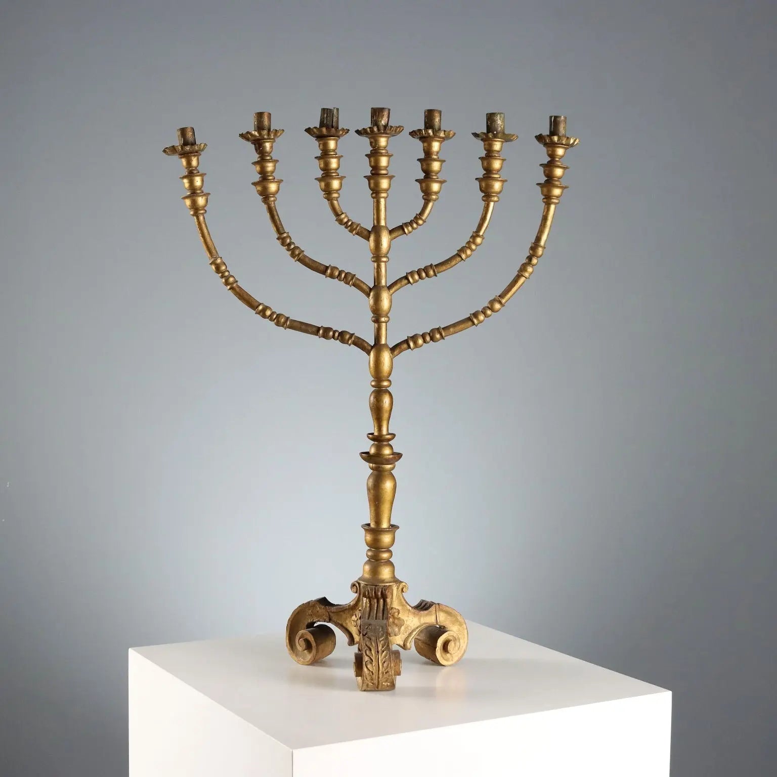 Antique Candelabra Gilded Wood 7 Arms XIX-XX Century - Europe, XIX-XX Century | Antiques | Fancy Goods