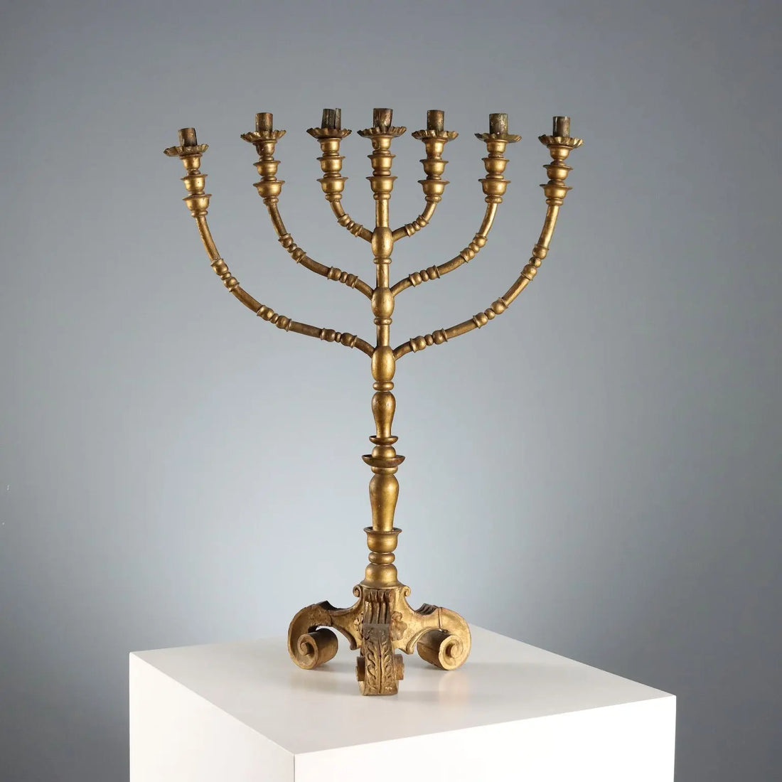 Antique Candelabra Gilded Wood 7 Arms XIX-XX Century - Europe, XIX-XX Century | Antiques | Fancy Goods