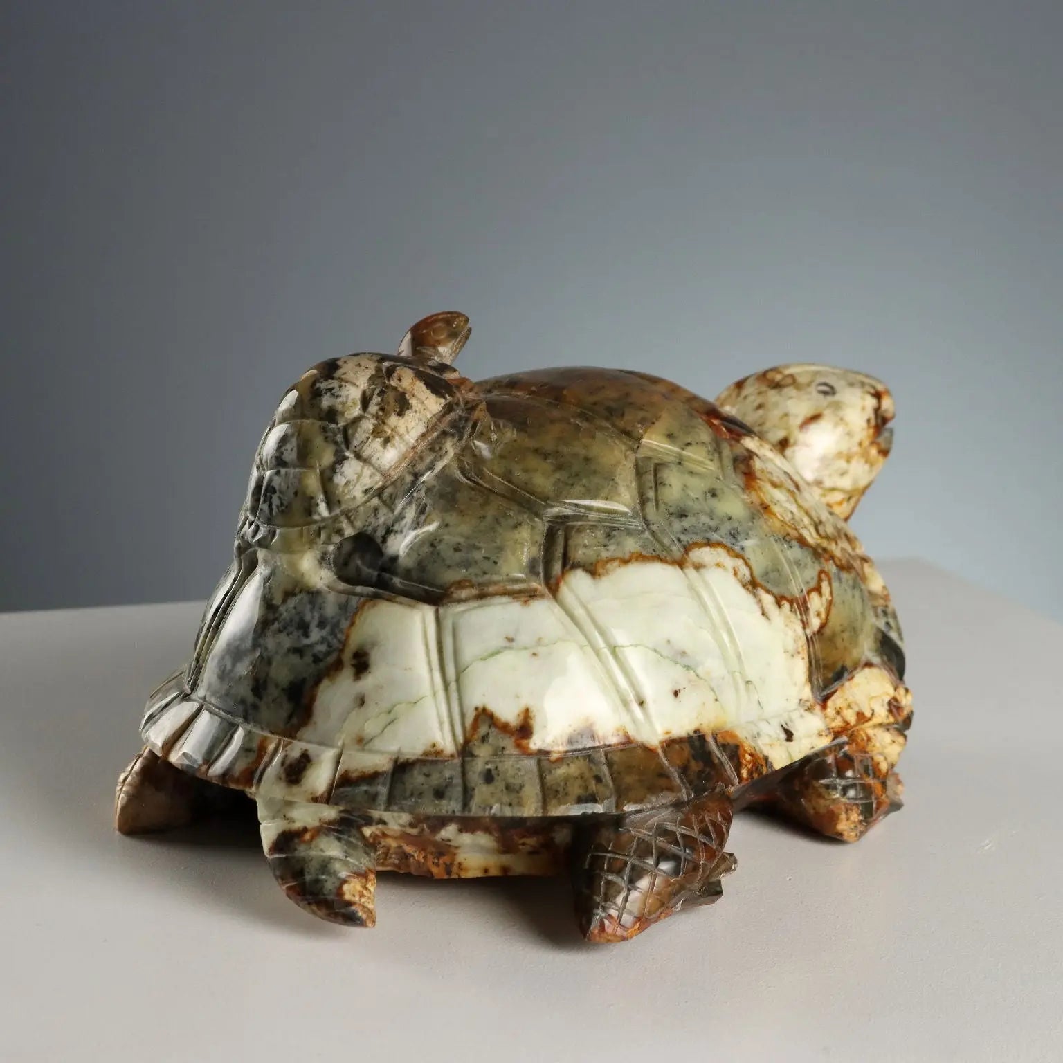Modern Sculpture Turtle Hard Stone Italy XX Century - Asia, XX Century | Antiques | Fancy Goods