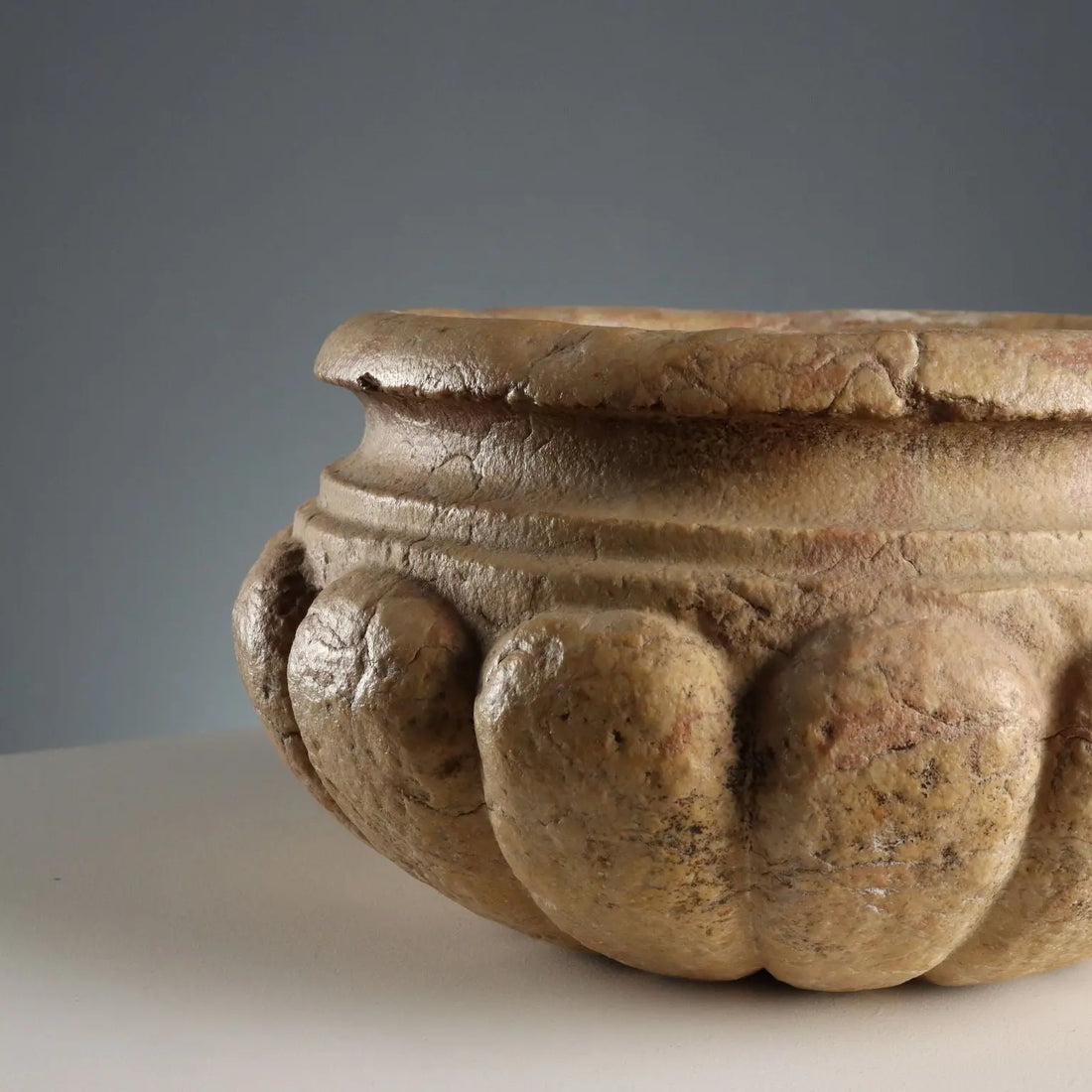 Antique Basin Stone with Rosette Circular Italy XX Century - Italy, Early XX Century | Antiques | Fancy Goods