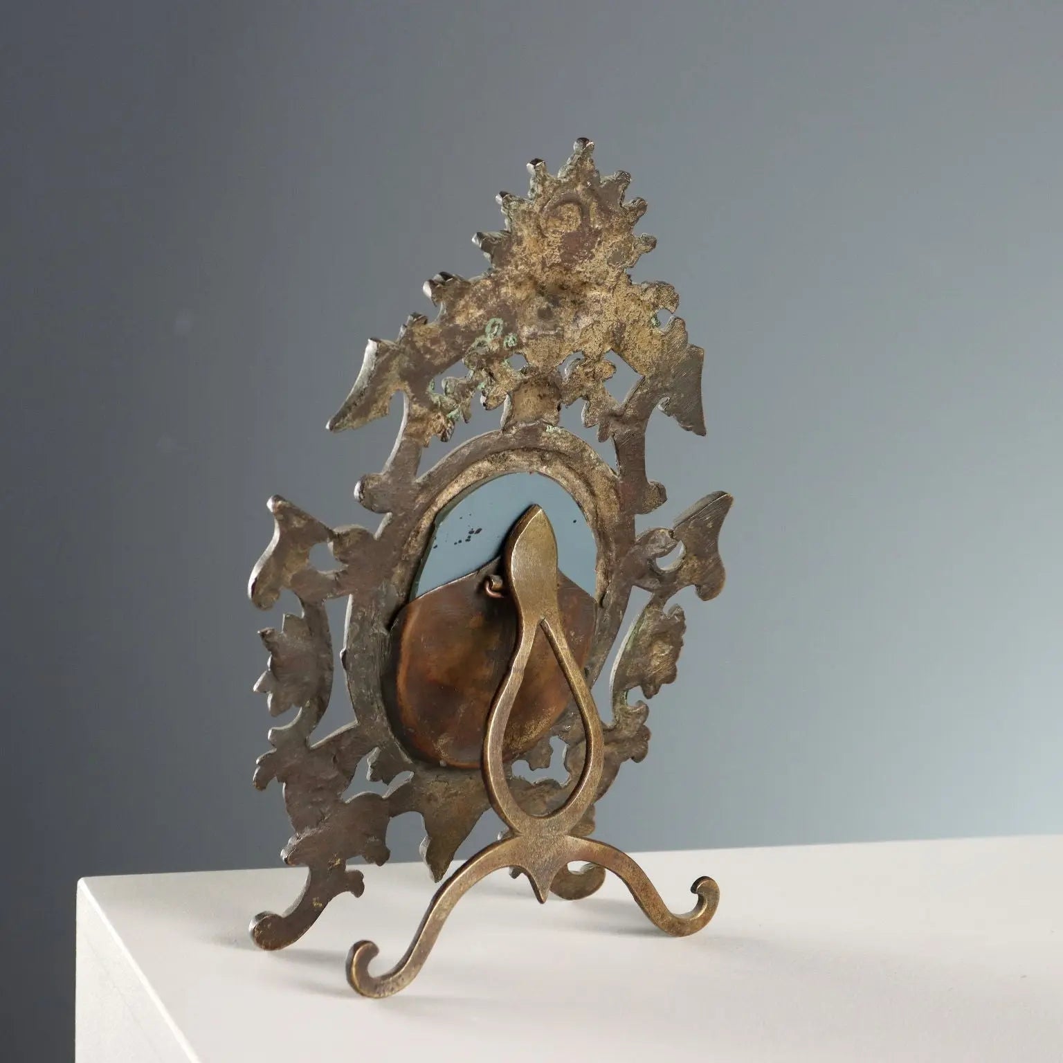 Antique Table Mirror Bronze Decorations Italy XIX-XX Century - Italy, Late XIX-Early XX Century | Antiques | Fancy Goods