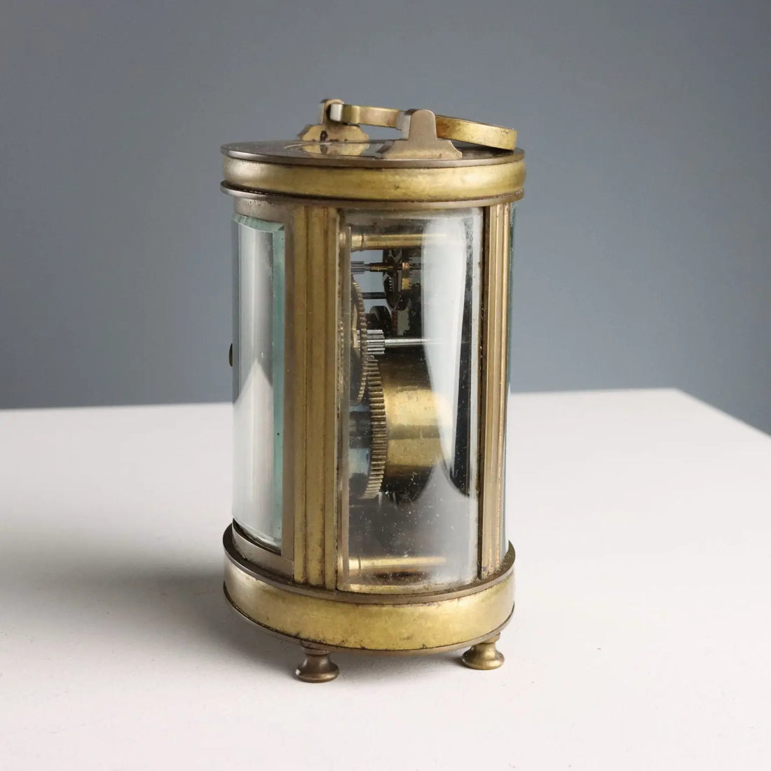 Antique Travel Clock Bronze Glass Italy XIX Century - France, XIX-XX Century | Antiques | Fancy Goods