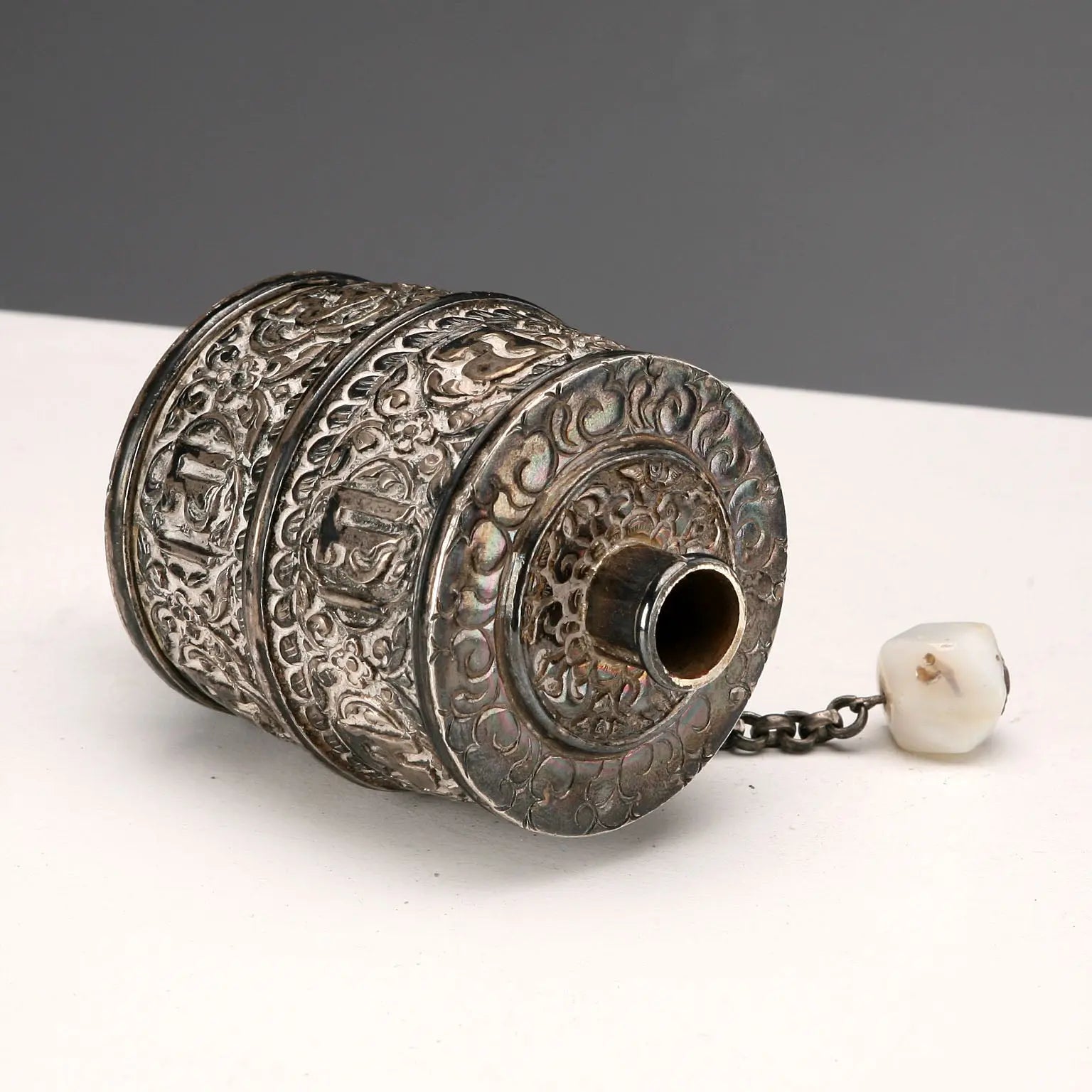 Antique Silver Prayer Holder Tibet XX Century