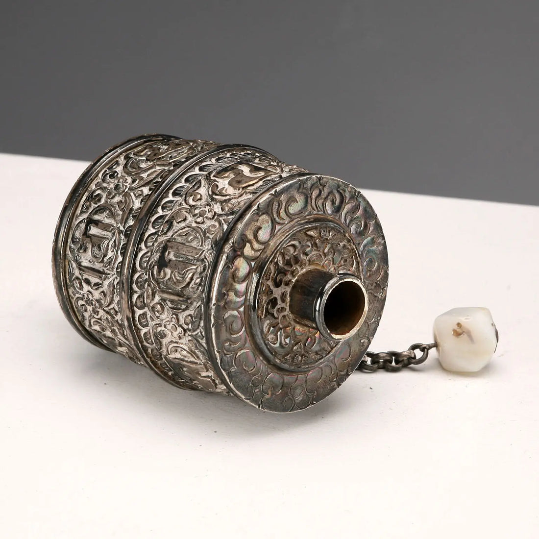 Antique Silver Prayer Holder Tibet XX Century
