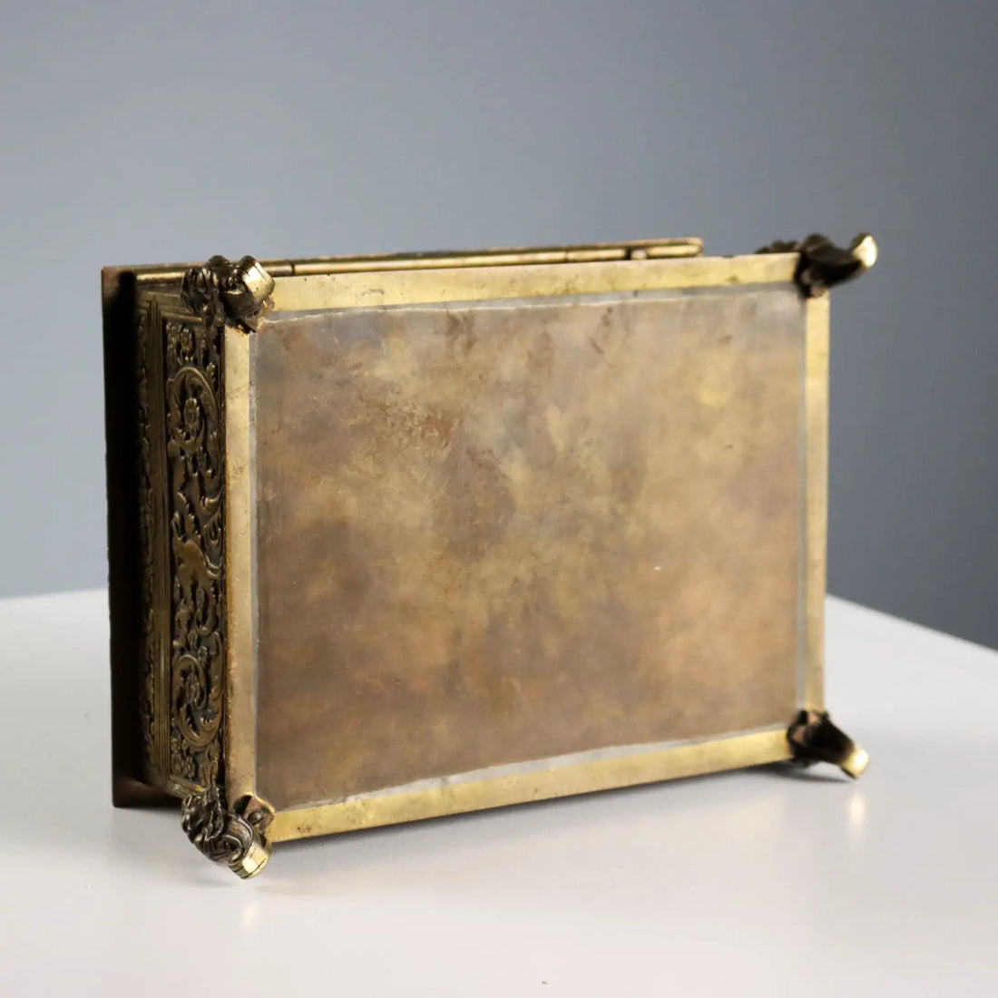 Antique Casket Chiseled Bronze Decorations Europe XX Century - Europe, Early XX Century | Antiques | Fancy Goods