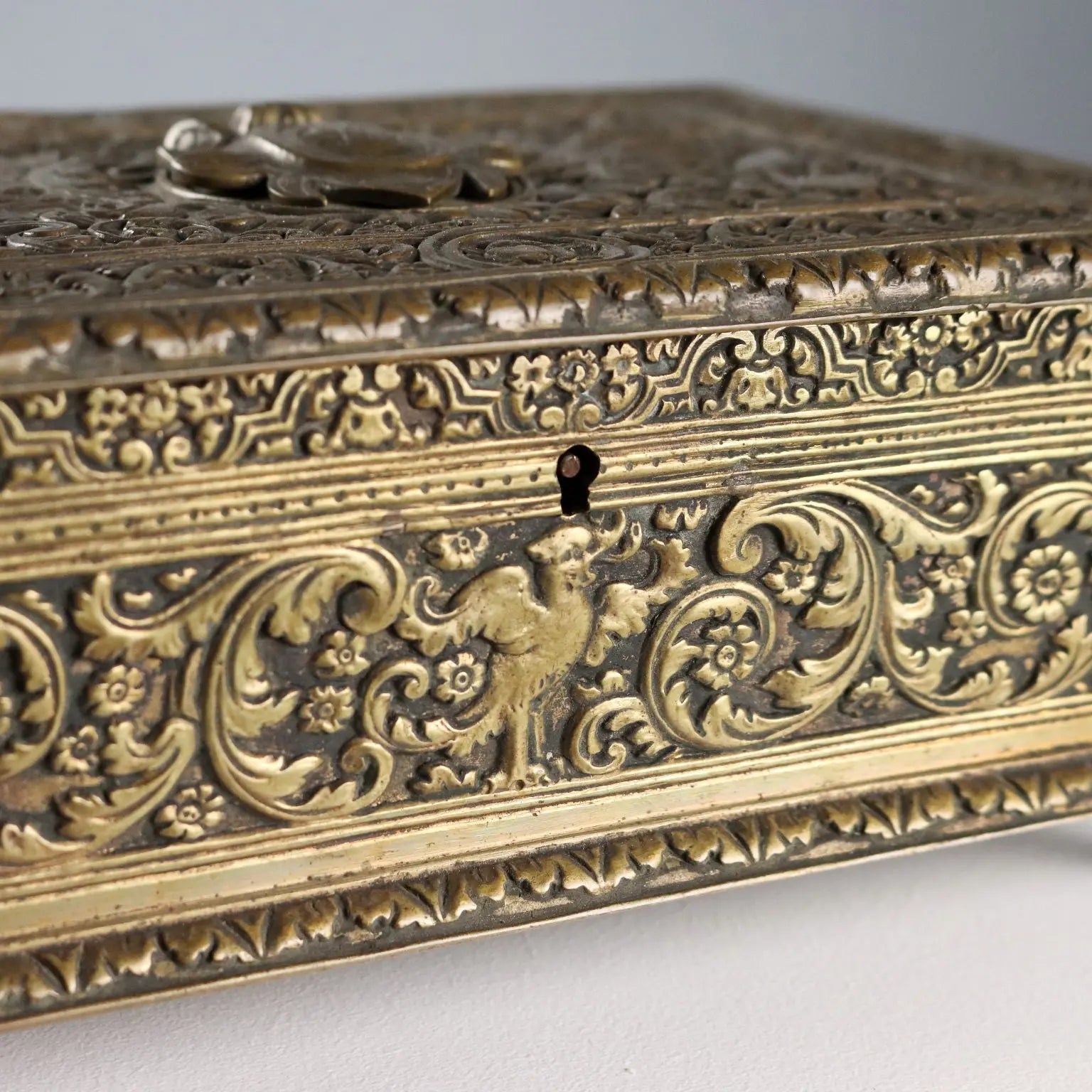 Antique Casket Chiseled Bronze Decorations Europe XX Century - Europe, Early XX Century | Antiques | Fancy Goods