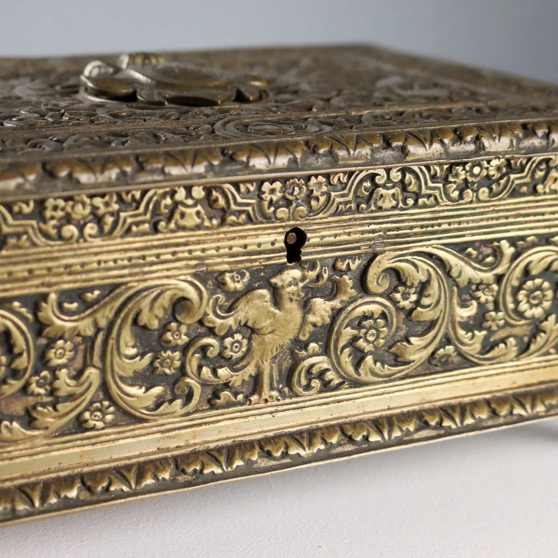 Antique Casket Chiseled Bronze Decorations Europe XX Century - Europe, Early XX Century | Antiques | Fancy Goods