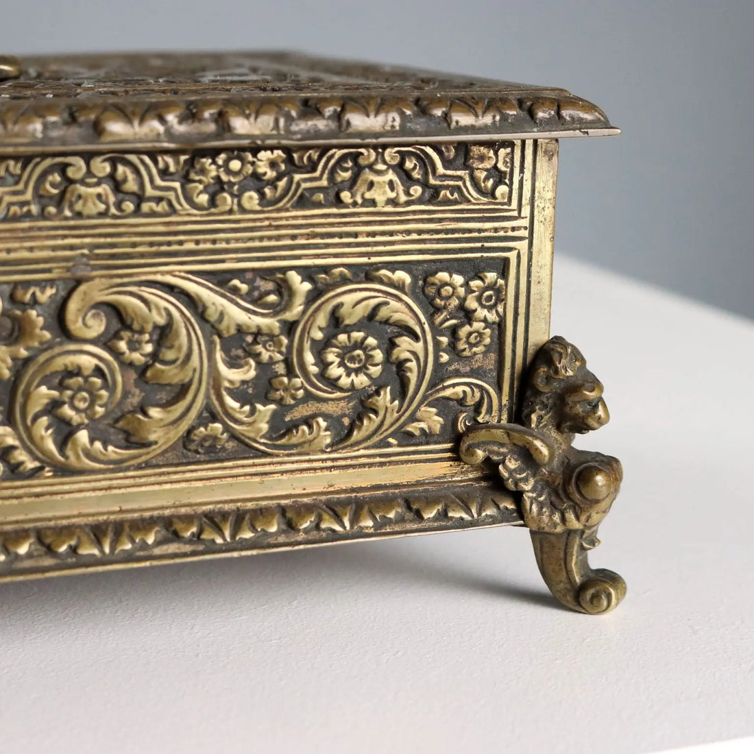 Antique Casket Chiseled Bronze Decorations Europe XX Century - Europe, Early XX Century | Antiques | Fancy Goods
