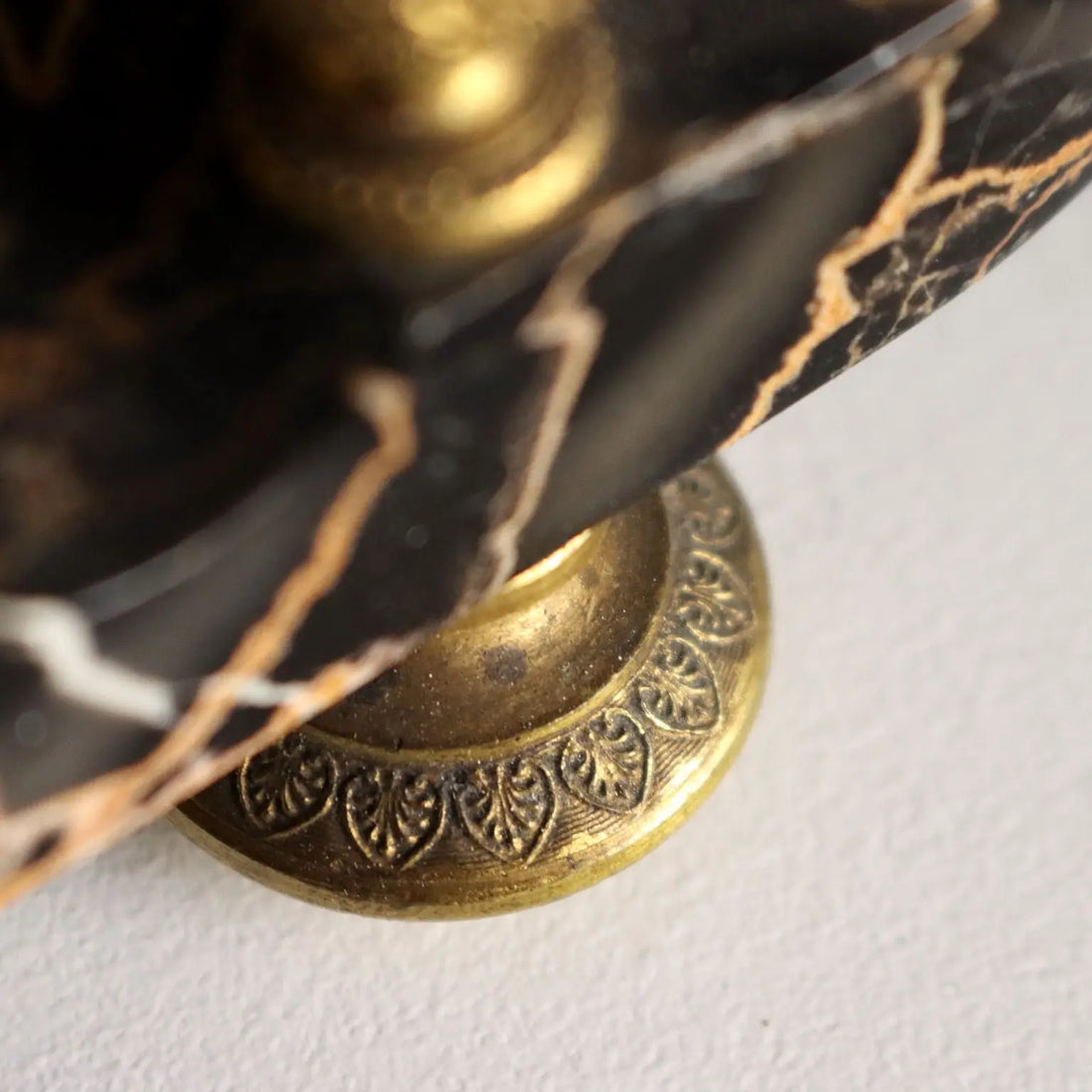Antique Inkwell Marble Gilded Bronze Europe XIX-XX Century