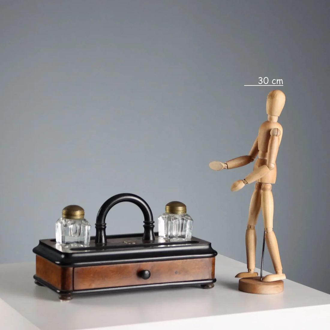Antique Inkwell Wood with Drawer Italy Late XIX Century - Italy, XIX Century | Antiques | Fancy Goods