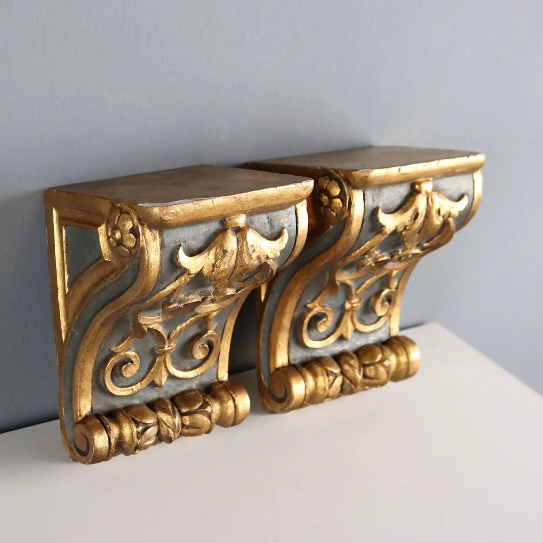 Antique Shelves Carved Gilded Wood XIX Century
