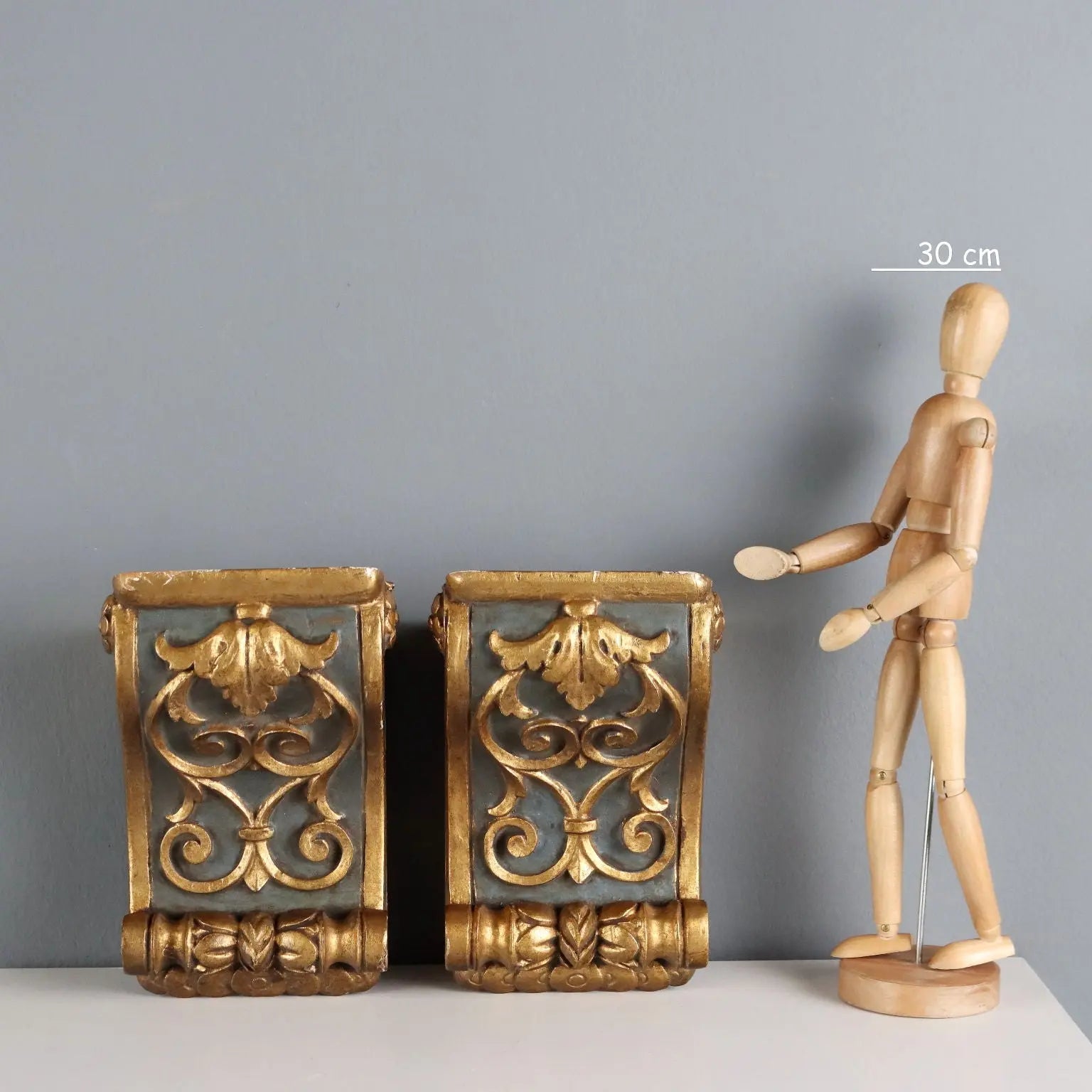 Antique Shelves Carved Gilded Wood XIX Century