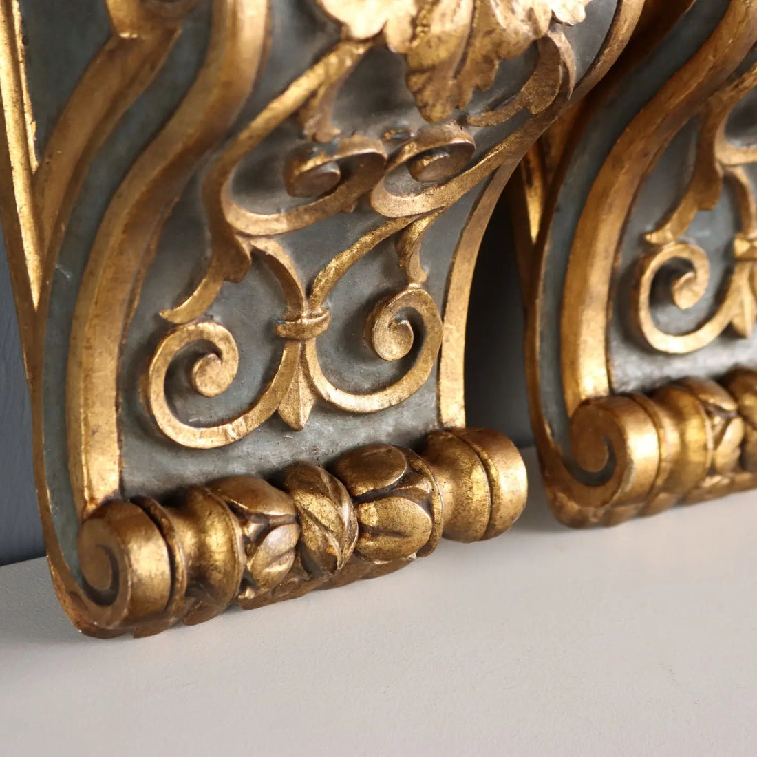 Antique Shelves Carved Gilded Wood XIX Century