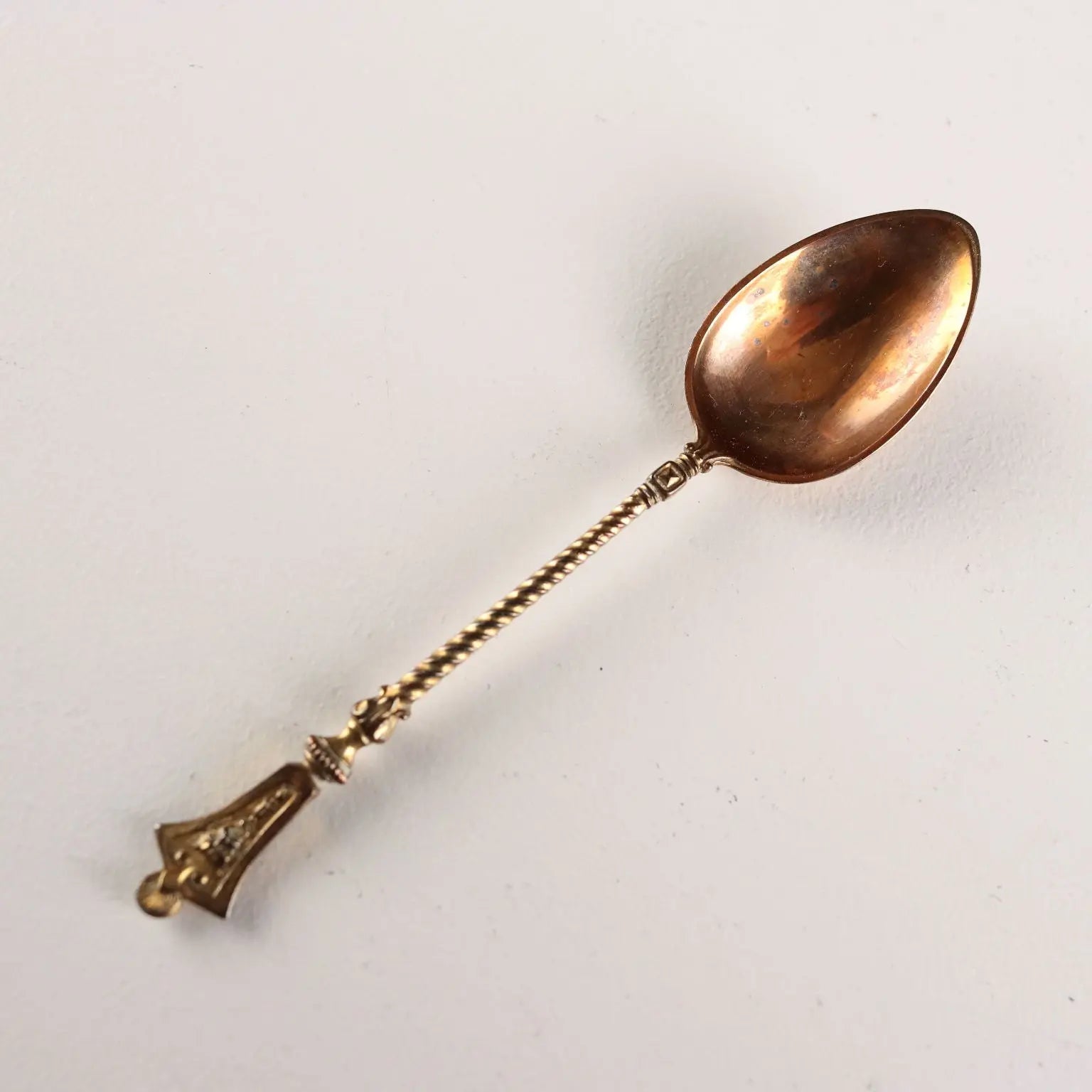 Antique Spoons Set Gilded Silver Germany XX Century