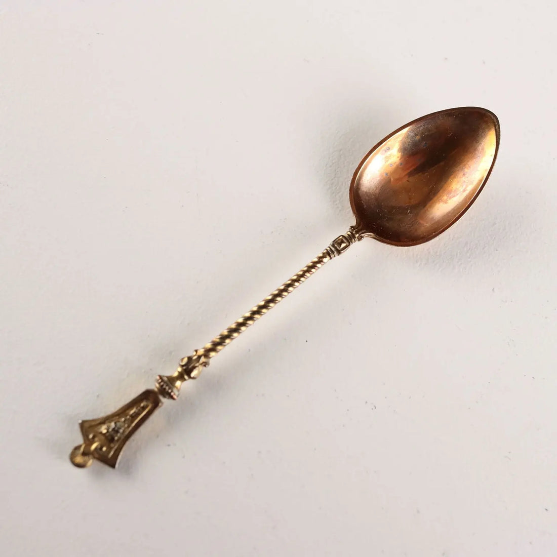 Antique Spoons Set Gilded Silver Germany XX Century