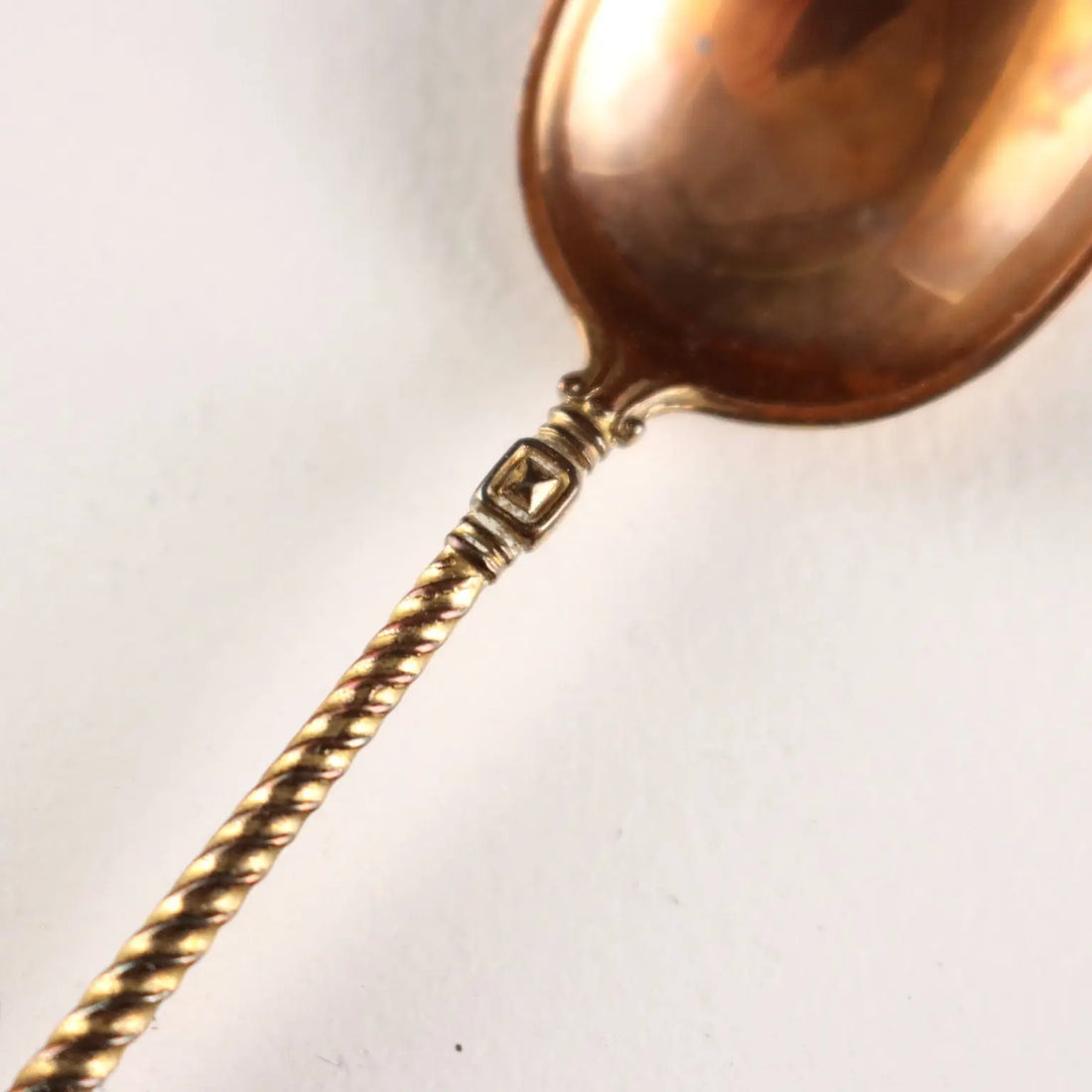 Antique Spoons Set Gilded Silver Germany XX Century