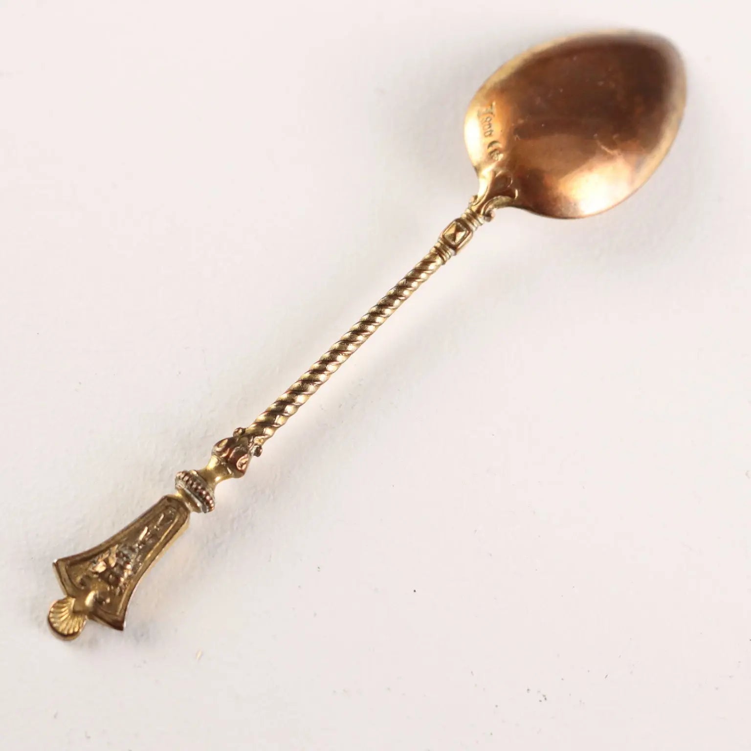Antique Spoons Set Gilded Silver Germany XX Century