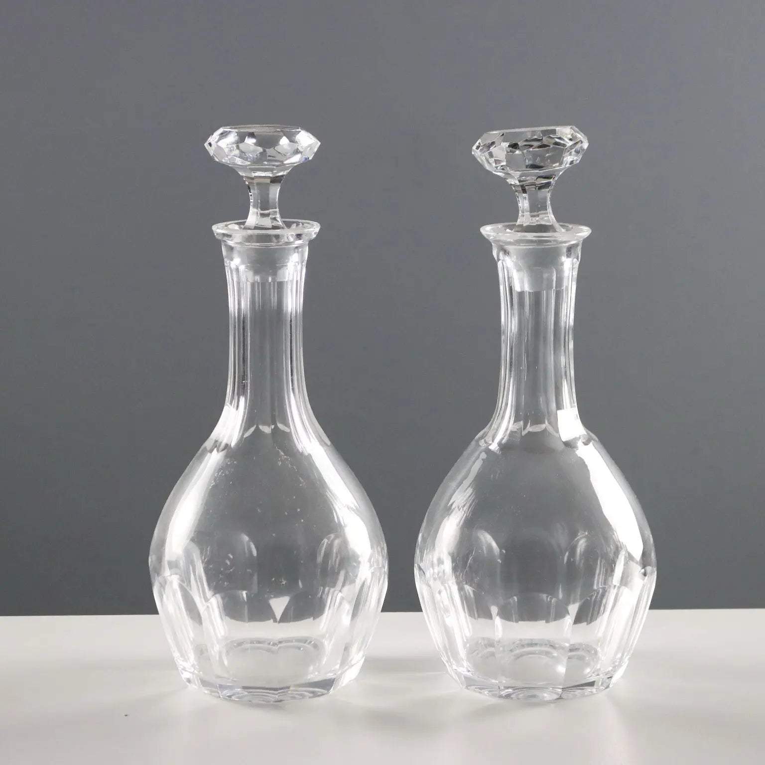 Antique Glasses Set Crystal Italy XX Century