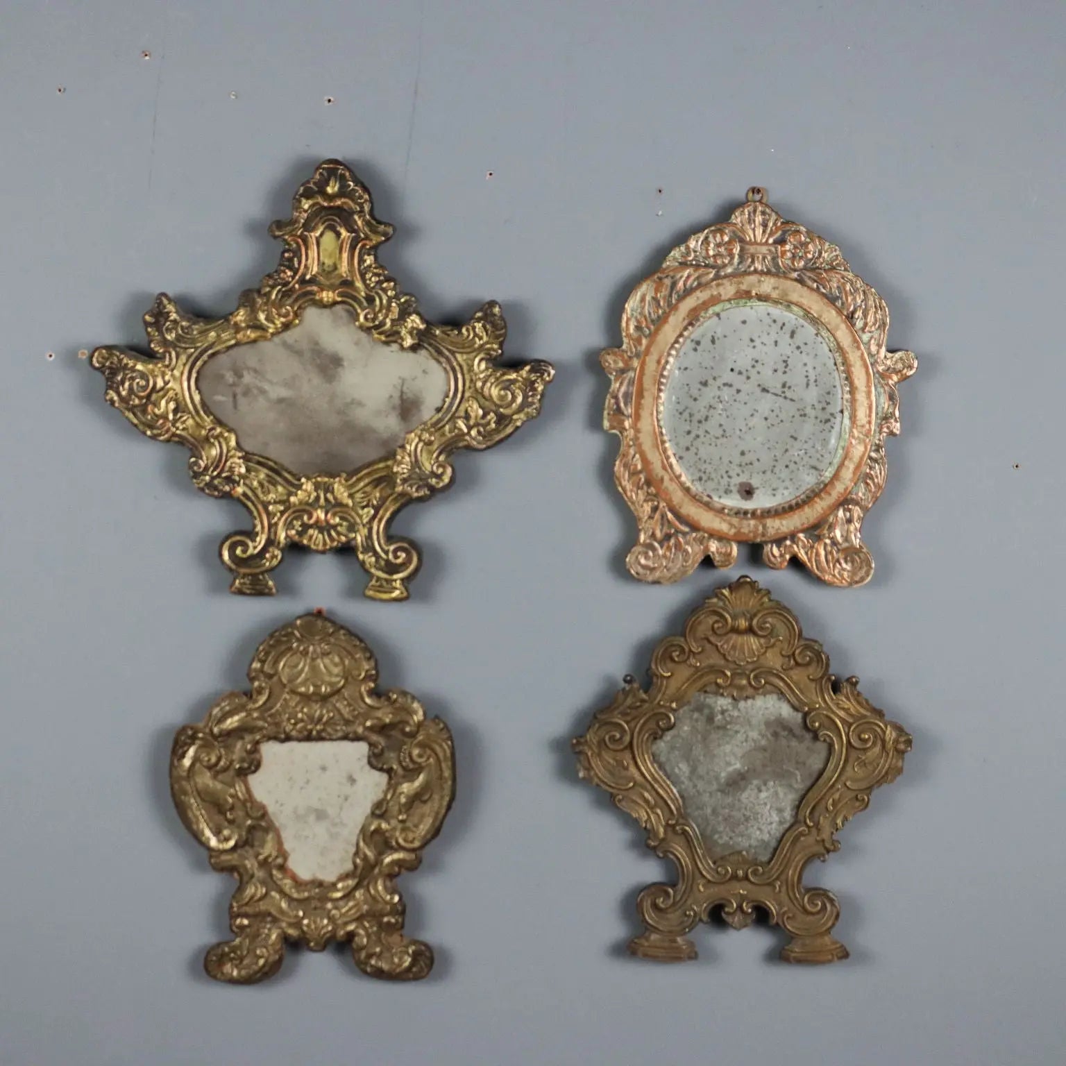 Antique Altar Cards Various Dimensions Bronze XIX Century