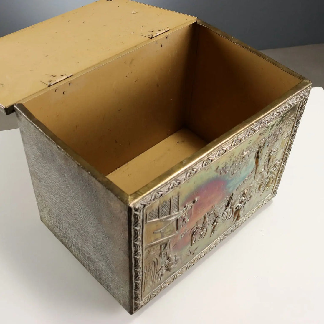 Antique Trunk for Timber Metal United Kingdom XX Century