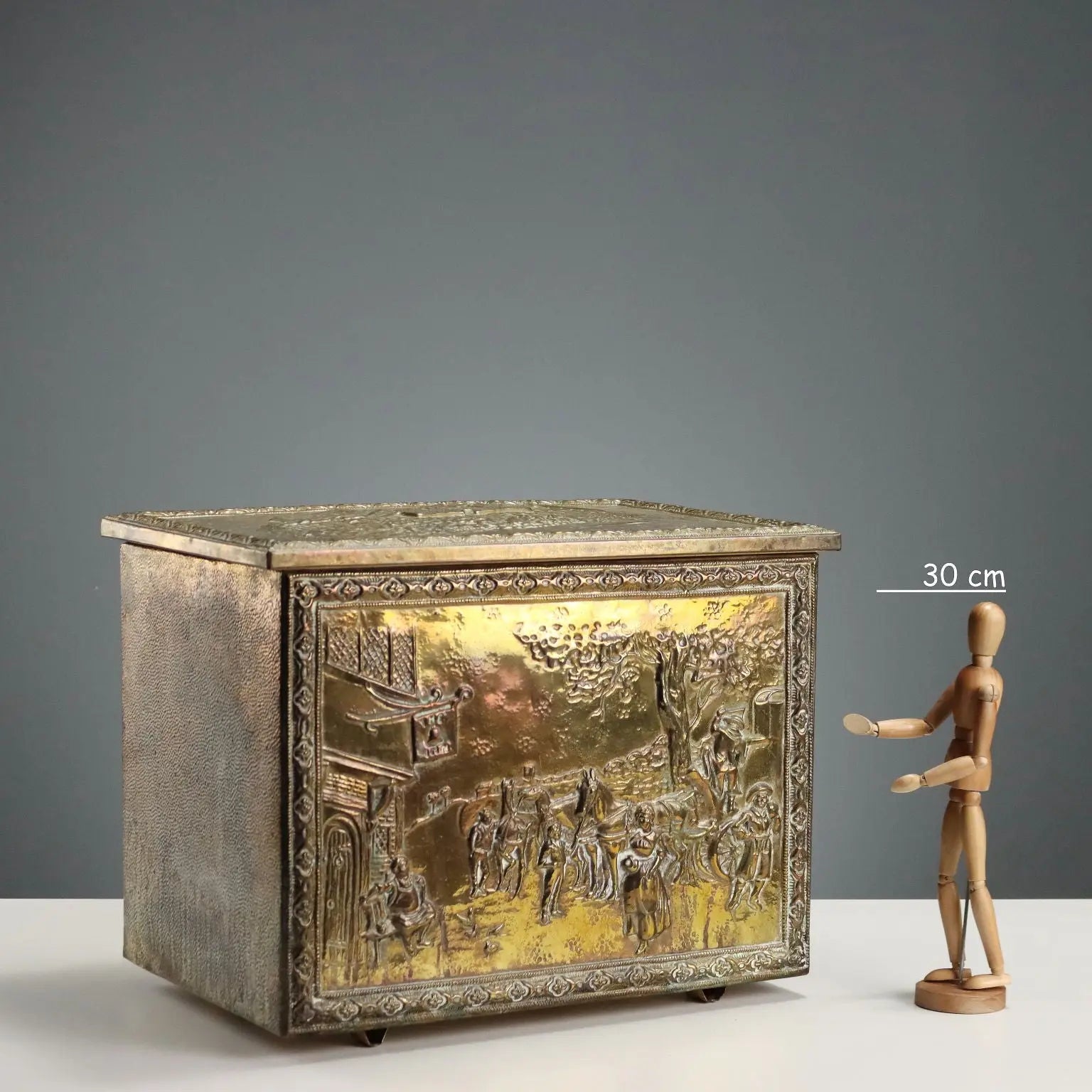 Antique Trunk for Timber Metal United Kingdom XX Century
