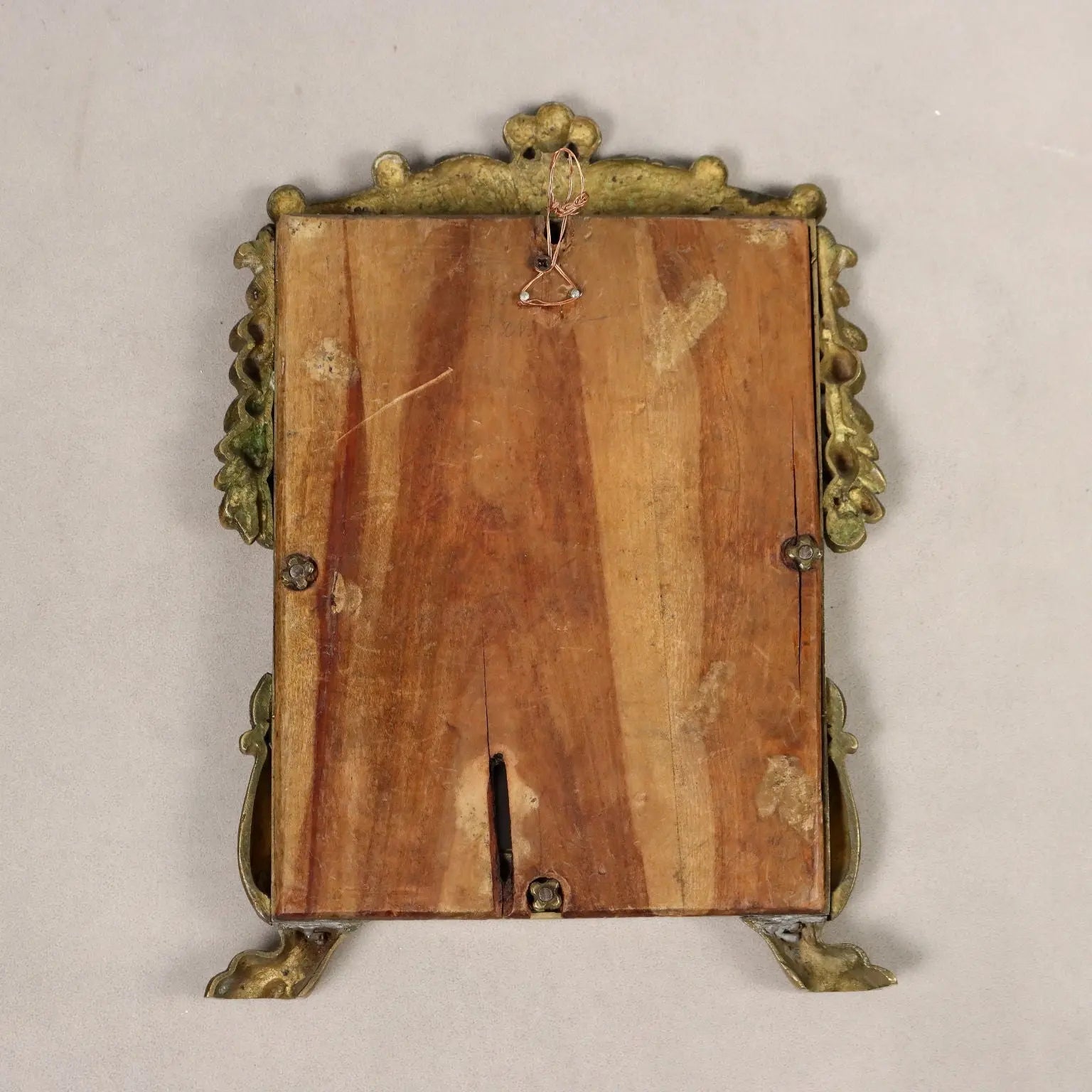 Antique Mirror Bronze Leaves Decorations XIX-XX Century