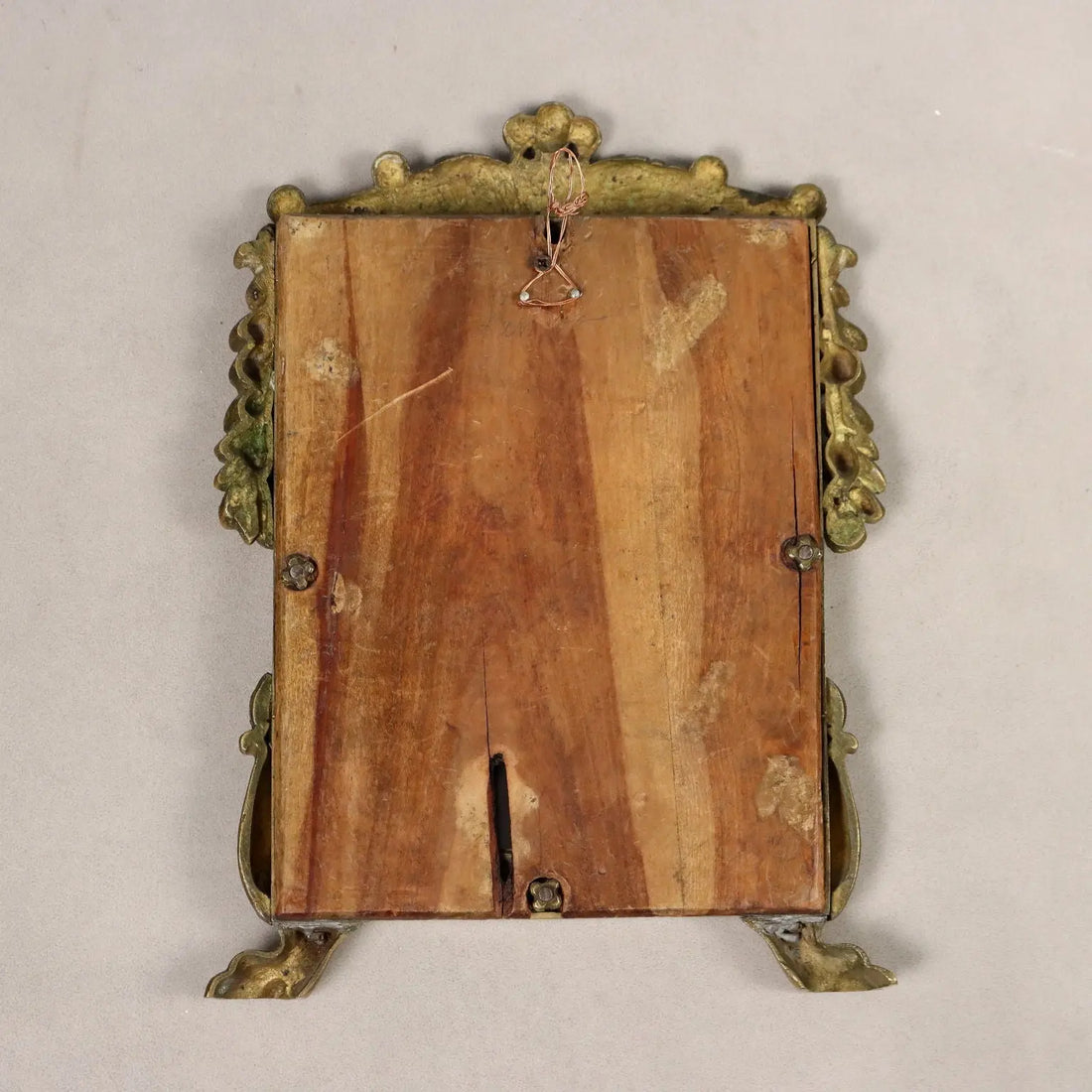 Antique Mirror Bronze Leaves Decorations XIX-XX Century