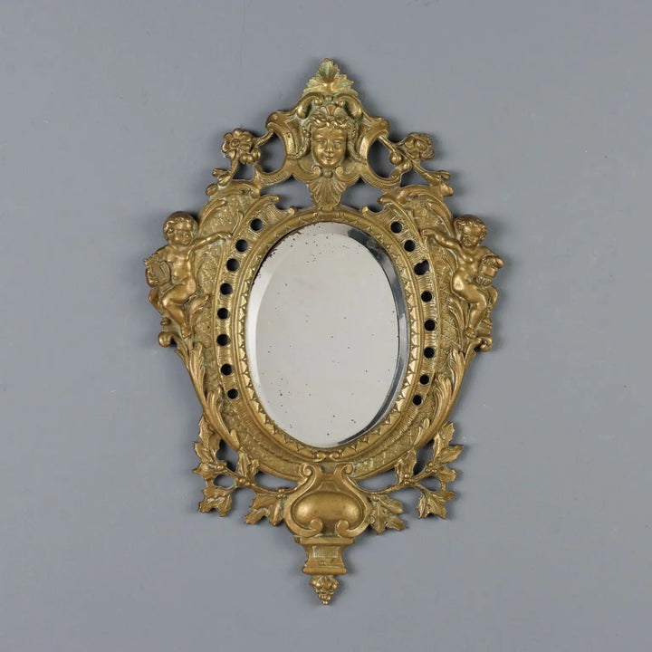 Antique Mirror Bronze Decorations Italy XIX-XX Century