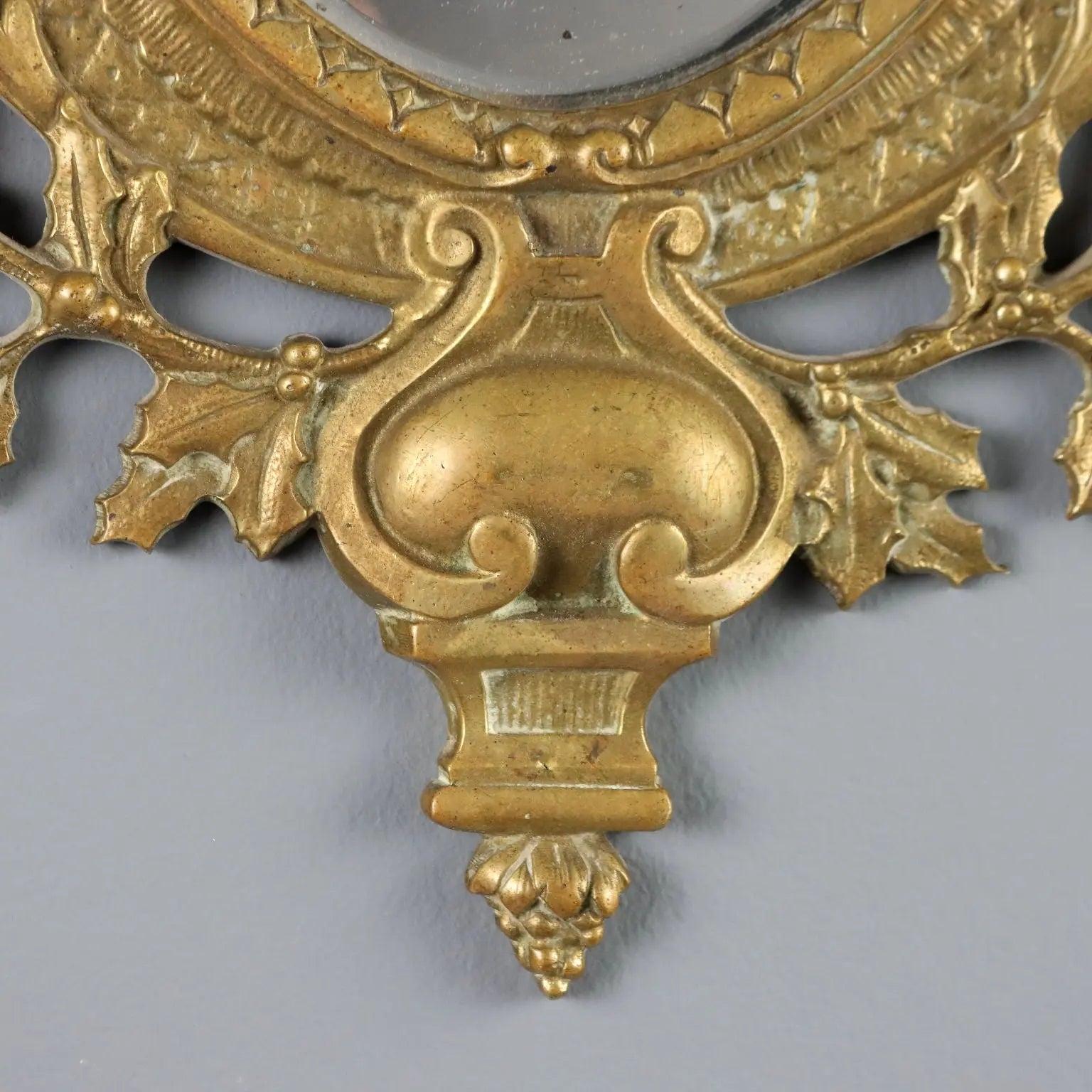 Antique Mirror Bronze Decorations Italy XIX-XX Century