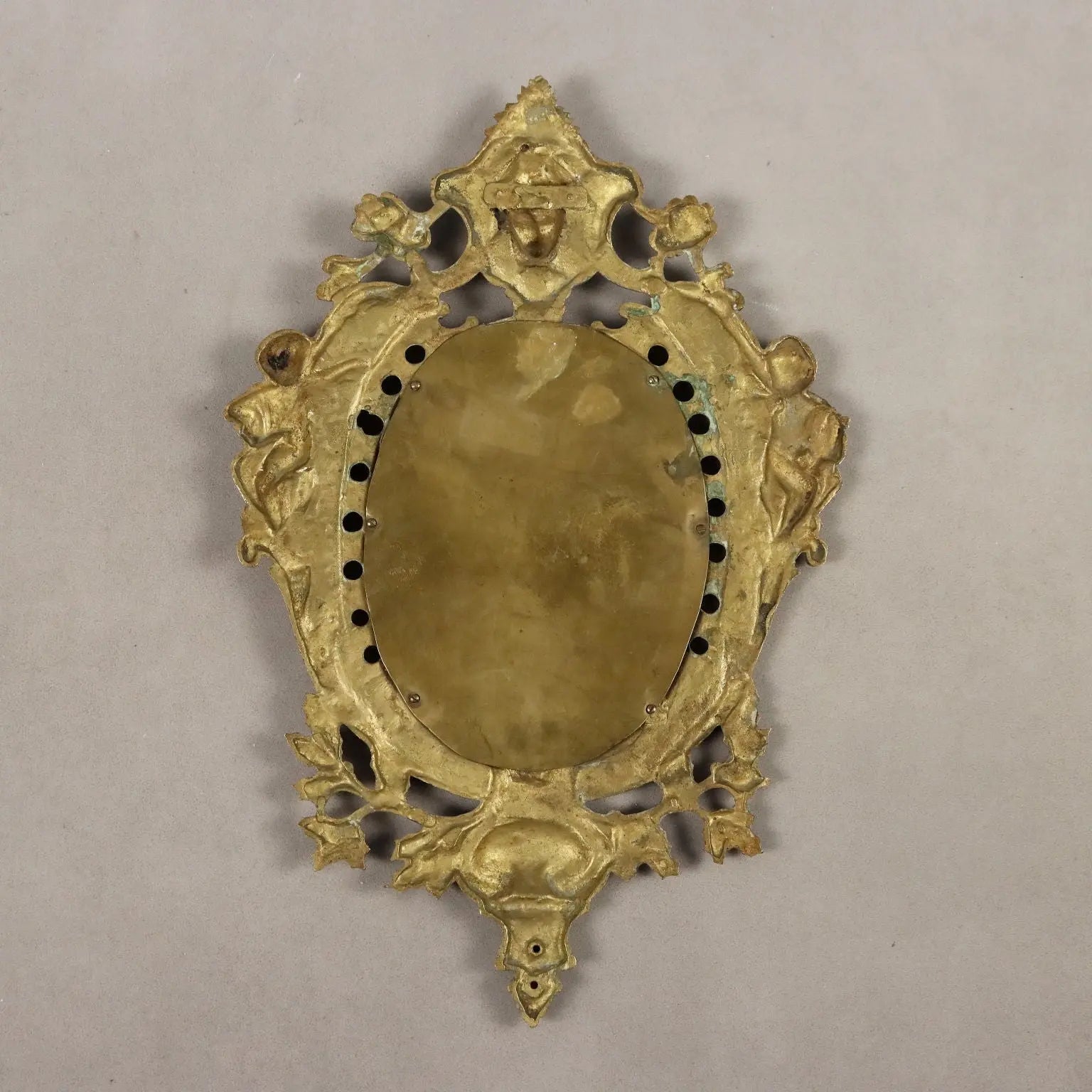 Antique Mirror Bronze Decorations Italy XIX-XX Century