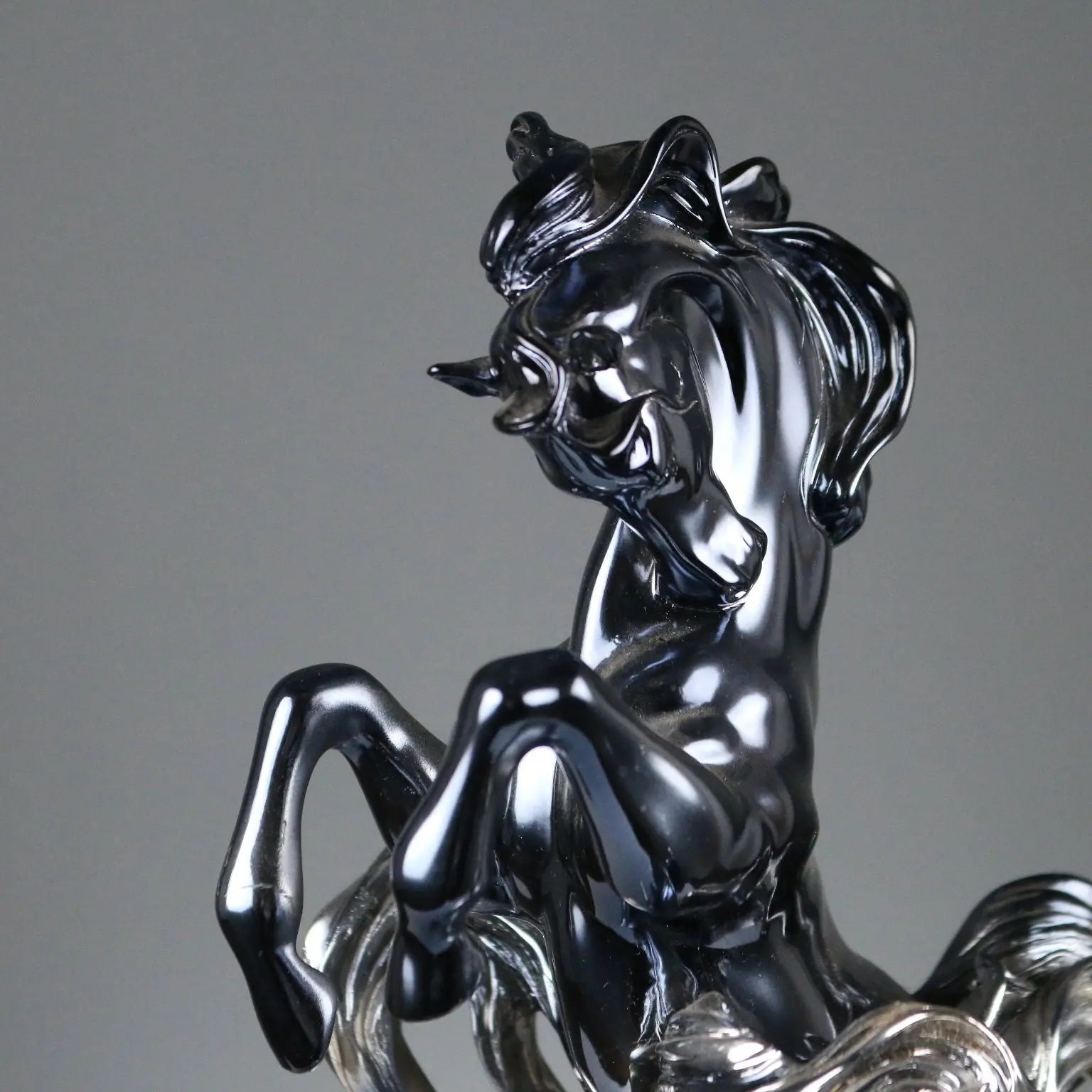 Composition of Horses Silver Foil Ottaviani Manufacture Italy 1990s