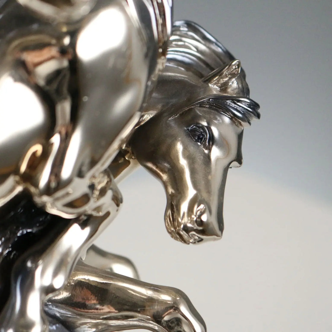 Composition of Horses Silver Foil Ottaviani Manufacture Italy 1990s