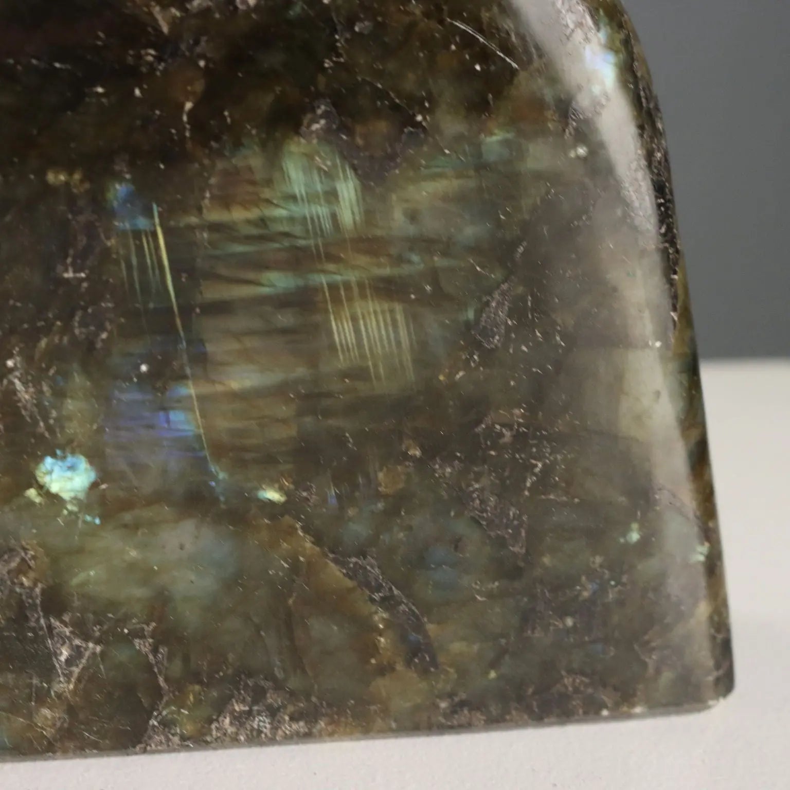 Group of Four Labradorite Stones Semi-Precious