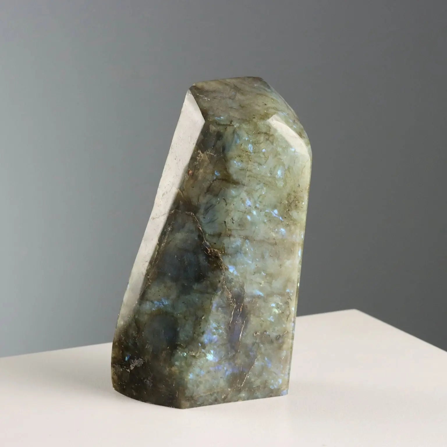 Group of Four Labradorite Stones Semi-Precious