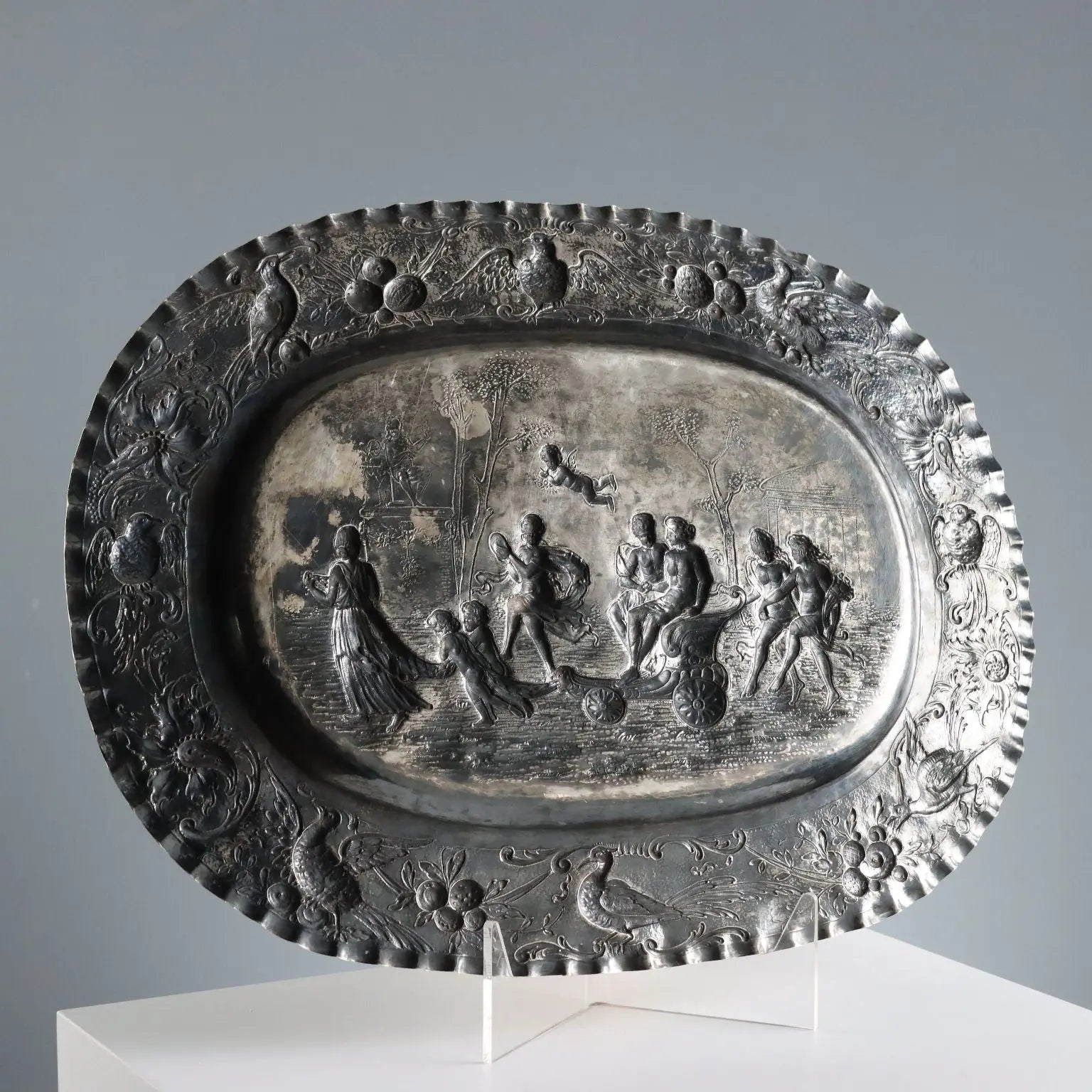 Antique Tray Silver Manufacture of Paris XX Century
