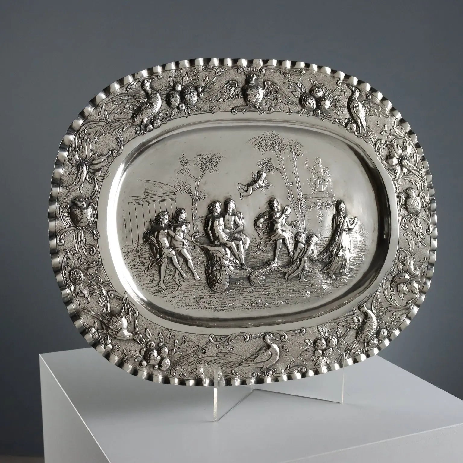 Antique Tray Silver Manufacture of Paris XX Century