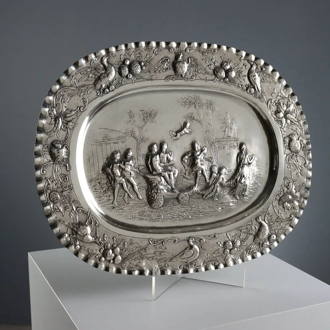 Antique Tray Silver Manufacture of Paris XX Century