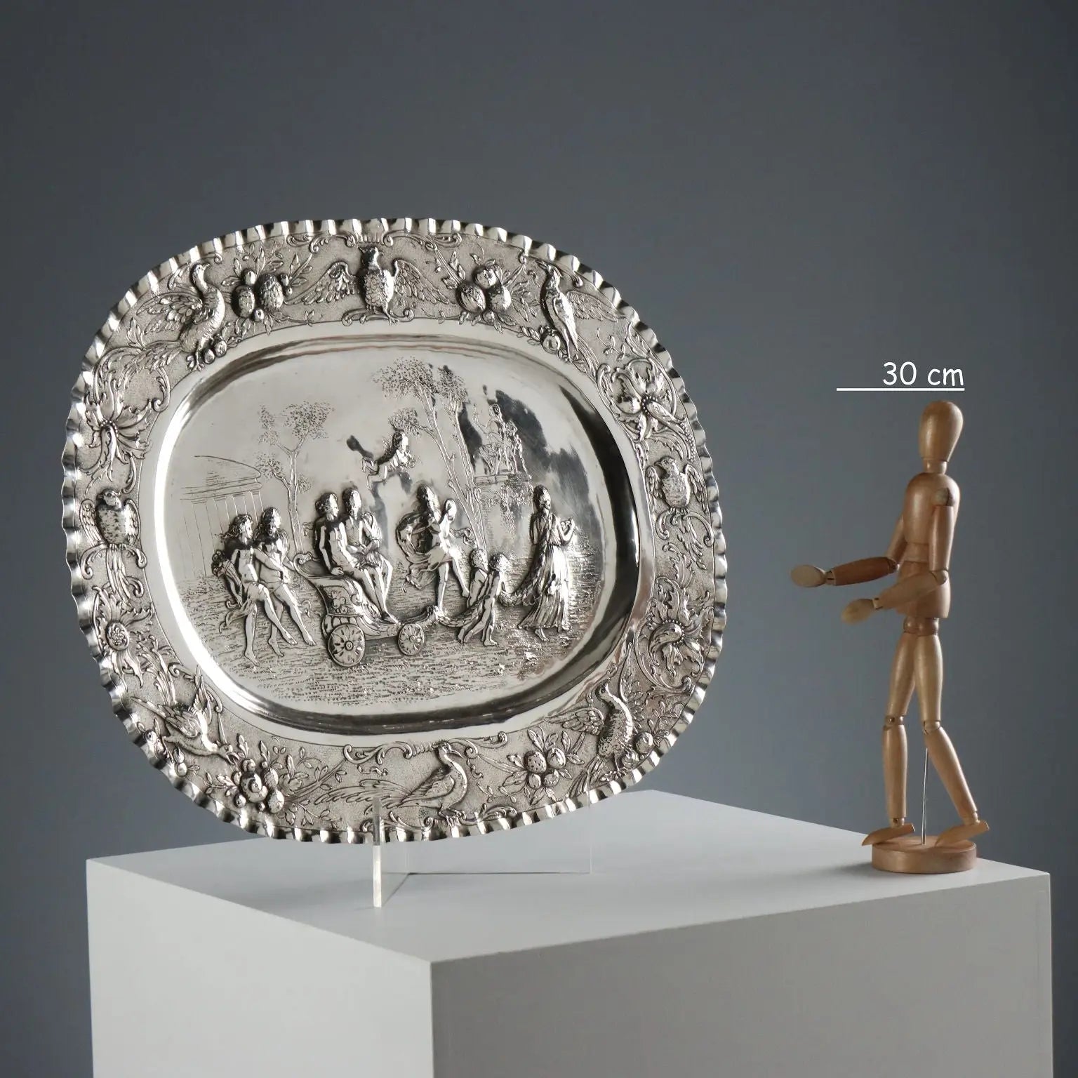 Antique Tray Silver Manufacture of Paris XX Century