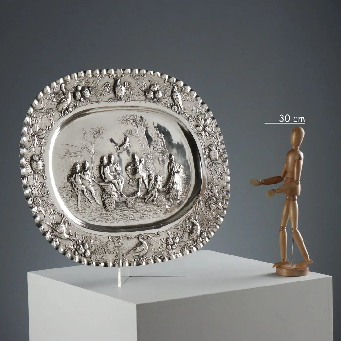 Antique Tray Silver Manufacture of Paris XX Century