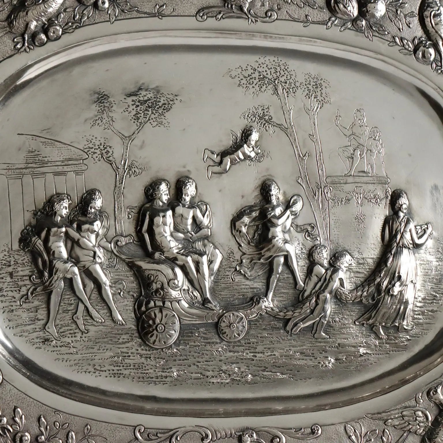 Antique Tray Silver Manufacture of Paris XX Century
