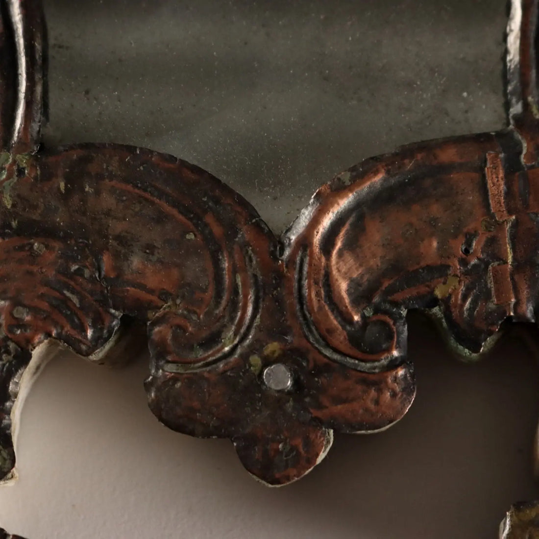 Antique Altar Card with Mirror Sheeth Metal Italy XVIII-XIX Century - Italy, XVIII-XIX Century | Antiques | Fancy Goods