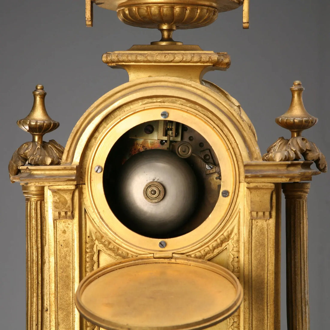 Antique Table Clock Gilded Bronze France XIX-XX Century